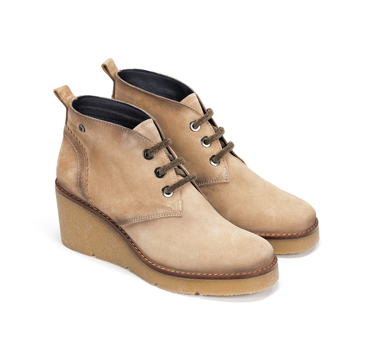 Dorking Lalie D9357 escarpins femme taupe compensés