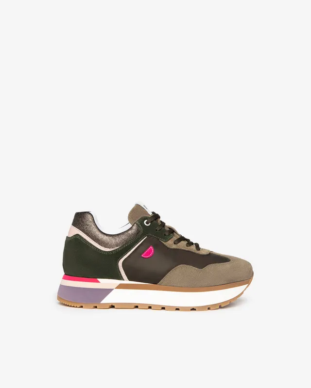 Nero Giardini Sneakers baskets cuir daim femme hiver