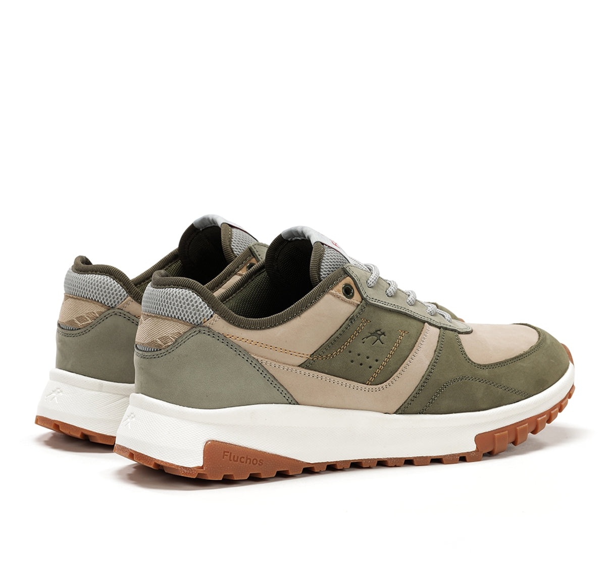 Fluchos Arion F2012 baskets homme vertes confort