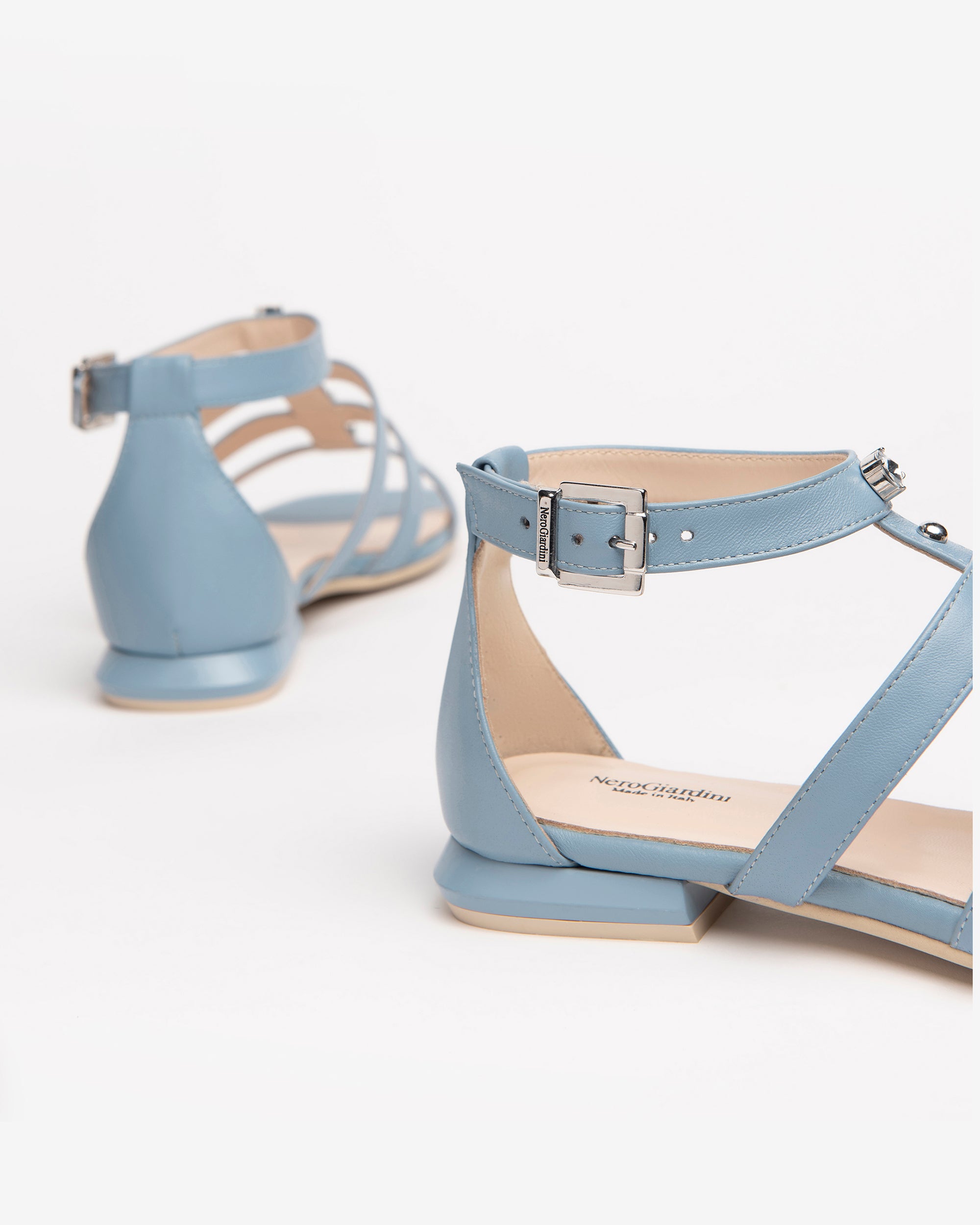 Nero Giardini Sandals sandales femme cuir nappa pointure 38