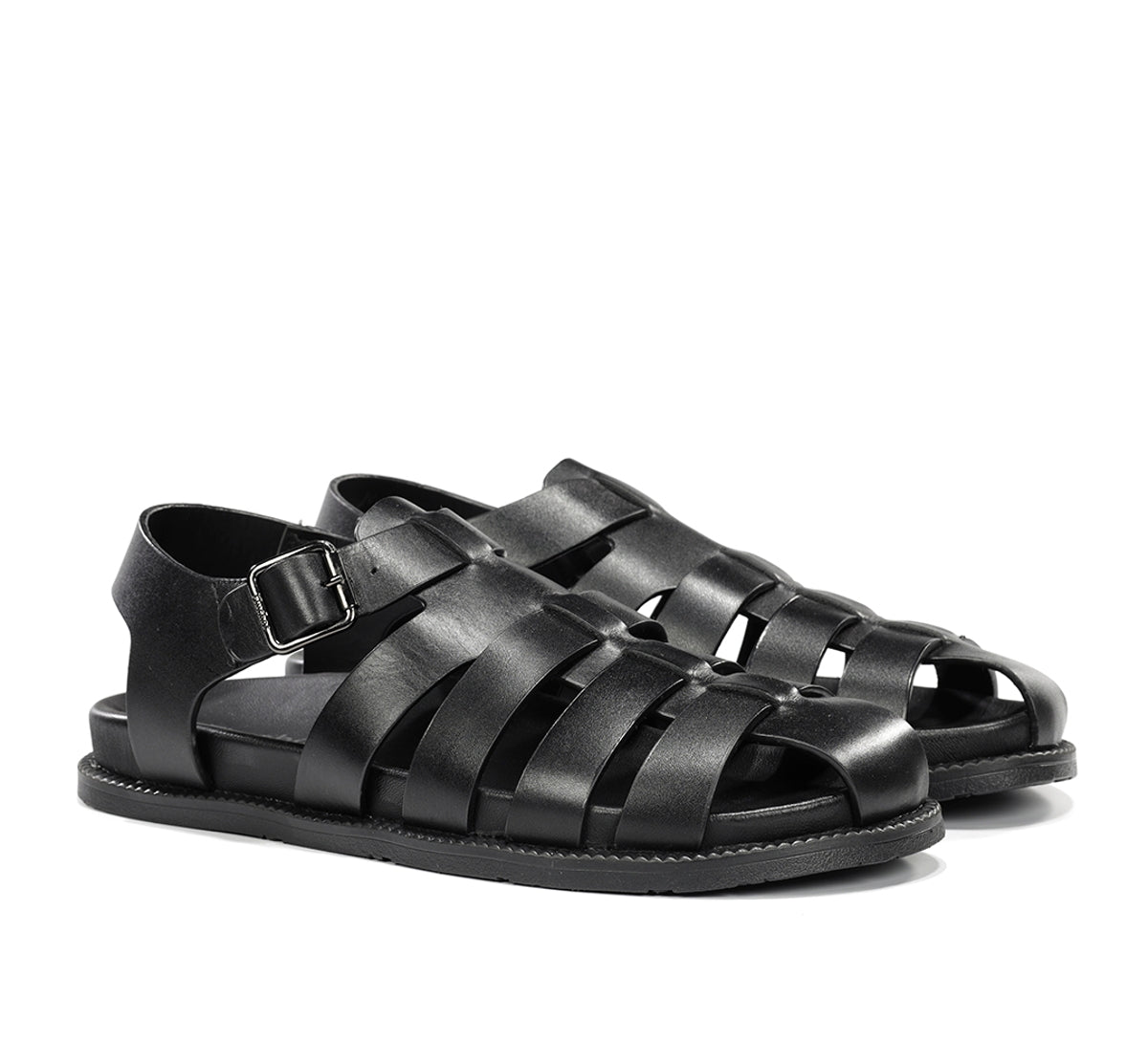 Fluchos Bari F2450 sandales homme noir cuir