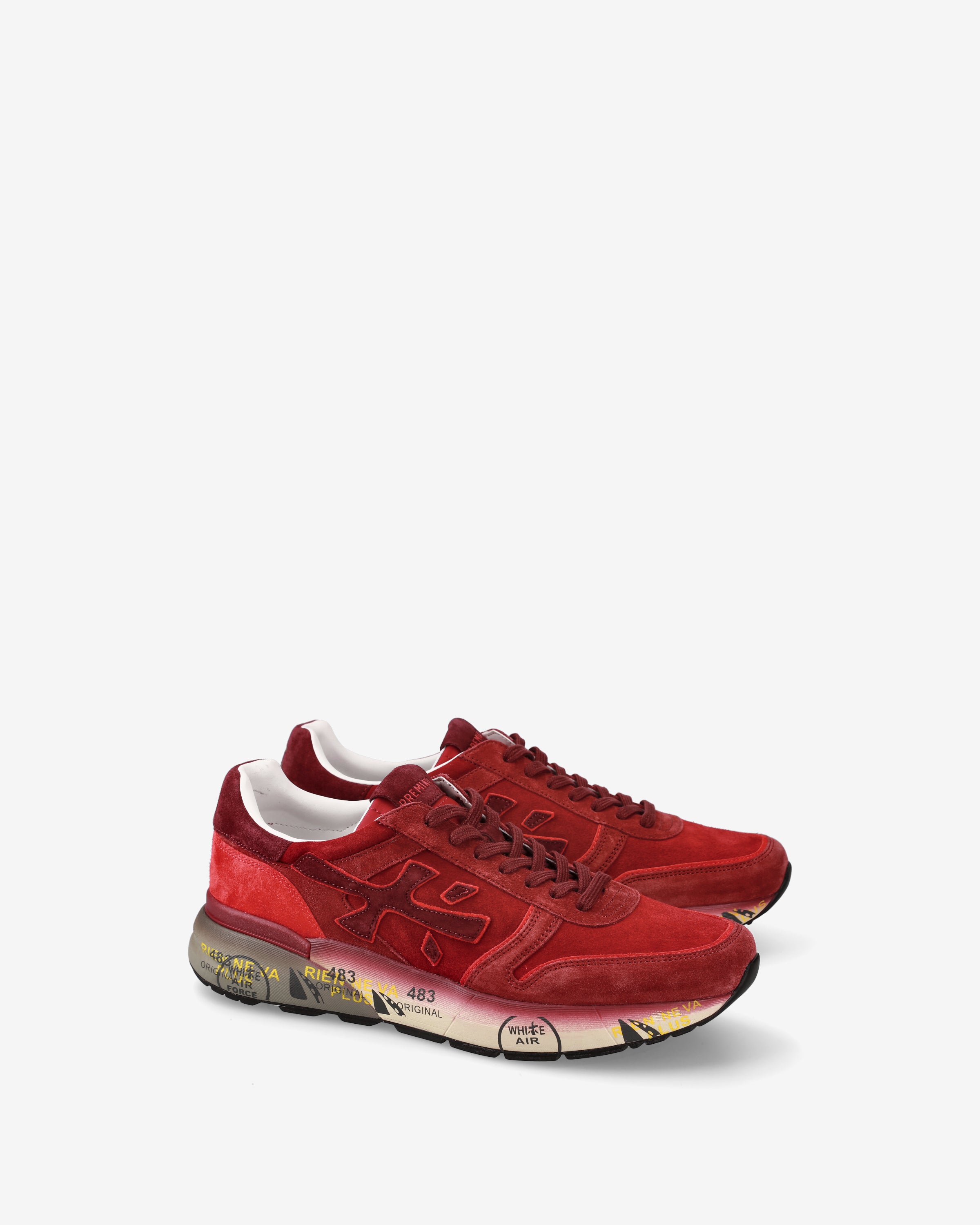 Premiata Mick 7862 sneakers rouges daim pointure 43
