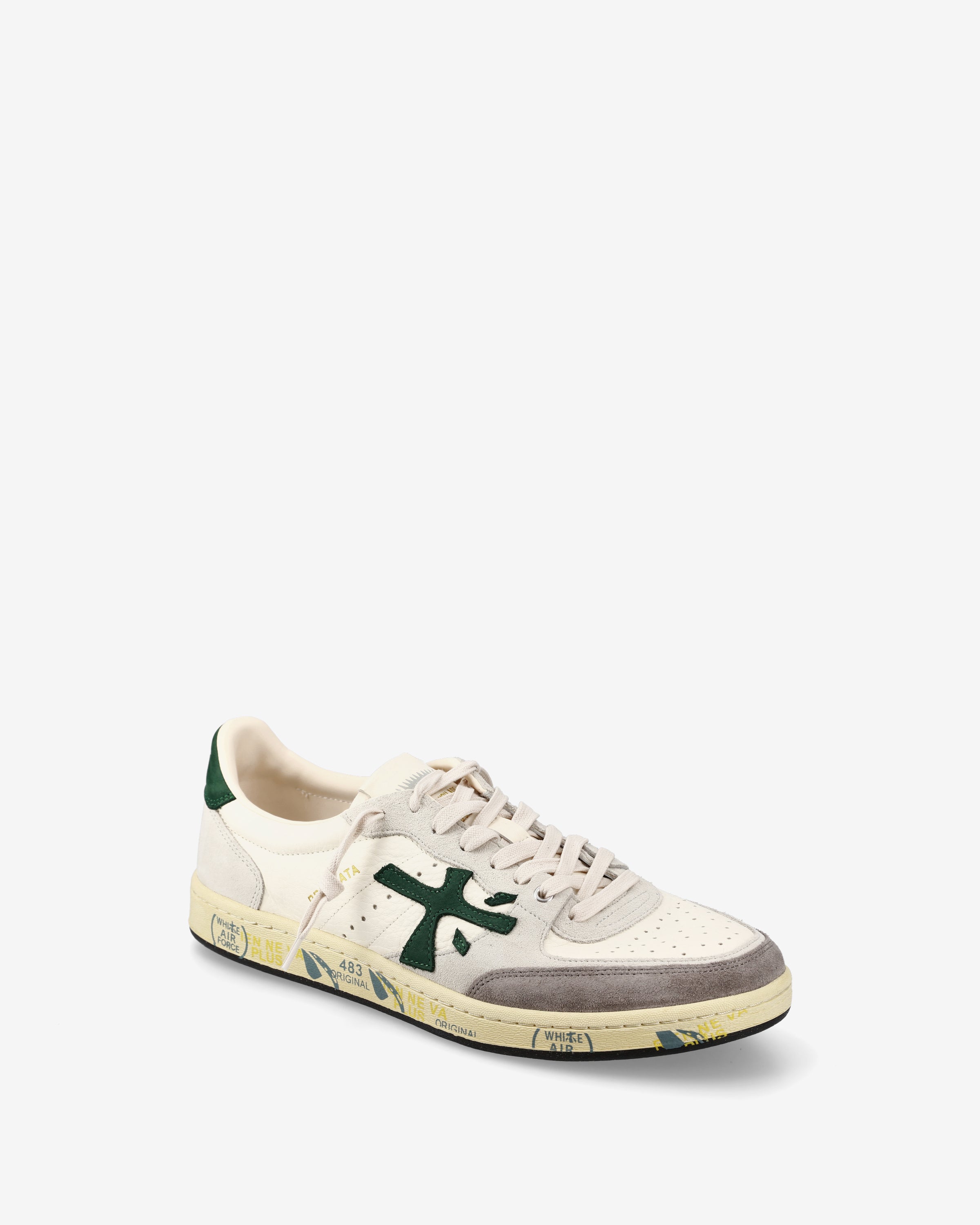 Premiata Bskt Clay 7623 sneakers cuir blanc homme