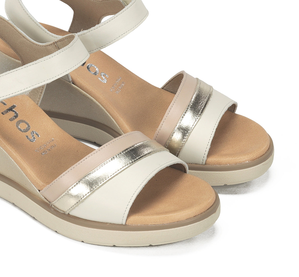 Fluchos Smash F2390 sandale compensee blanche femme