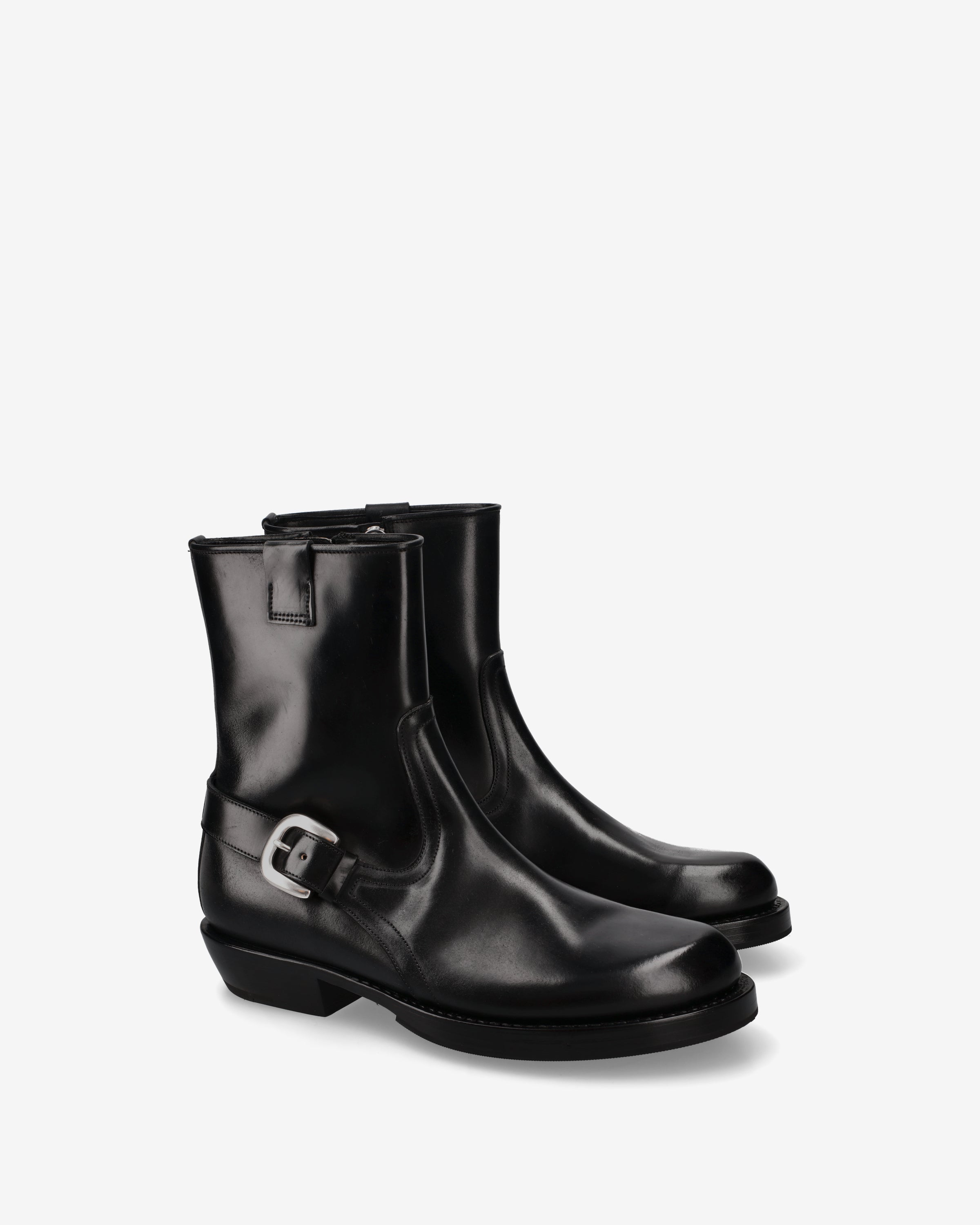 Premiata Engineer bottines cuir noir boucle homme