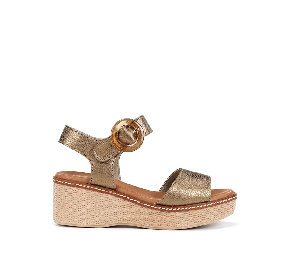 Dorking Nido D9450 sandales femme marron plateforme