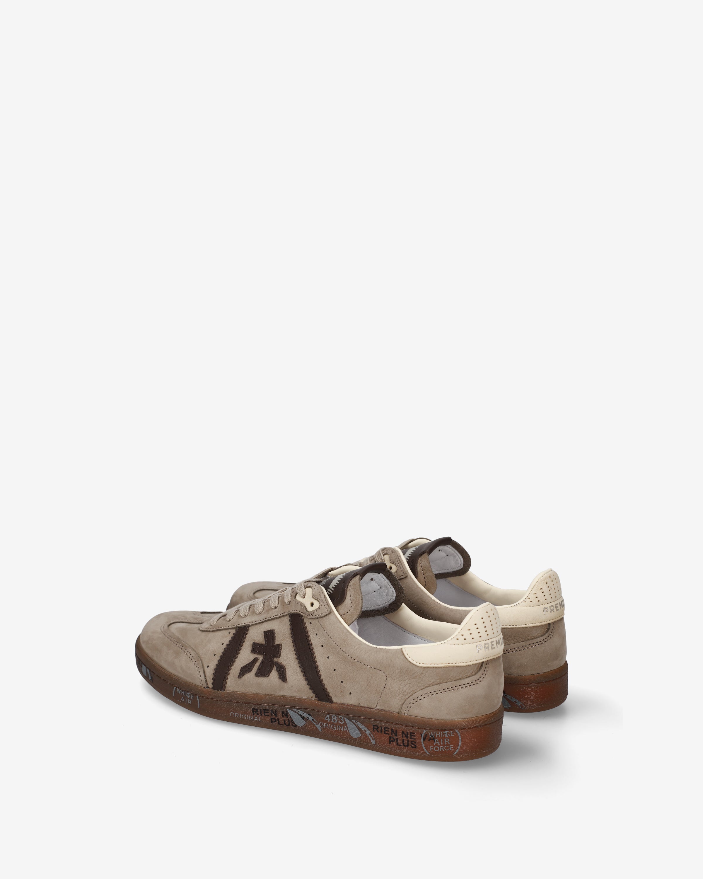 Premiata Bonnie 8593 sneakers homme daim taupe