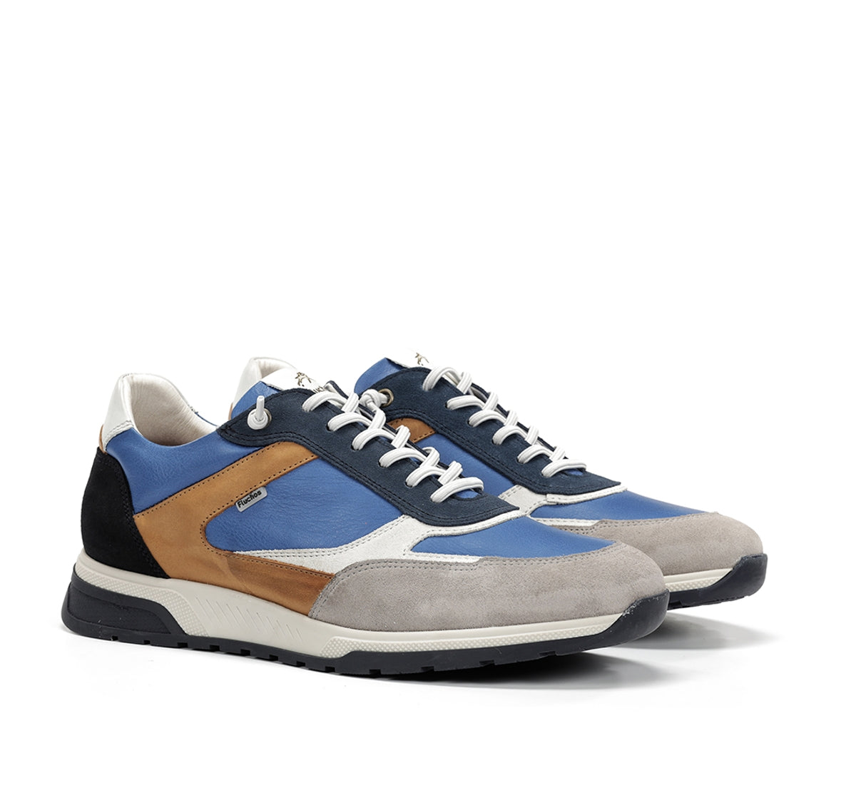Fluchos Louis F2192 baskets bleues homme cuir