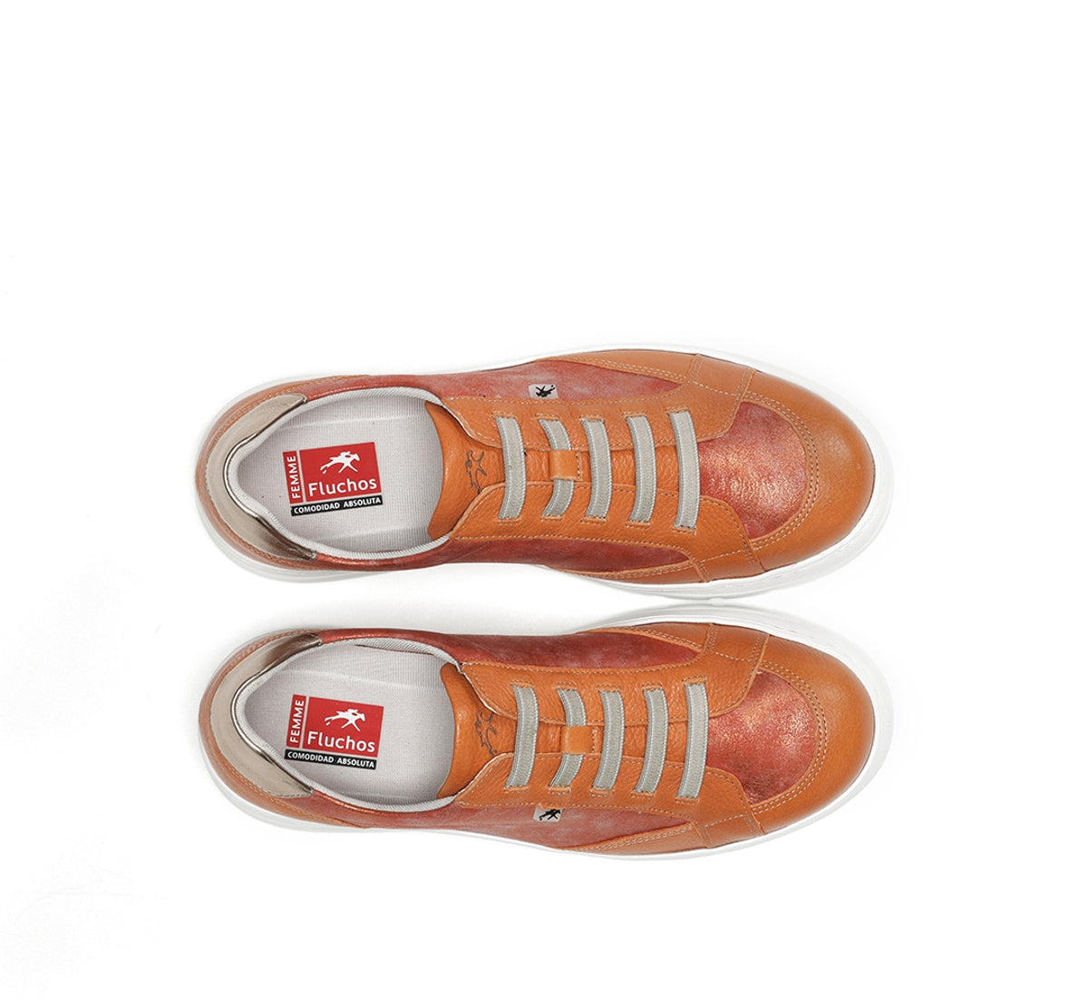 Fluchos Pompas F1918 basket femme orange legere