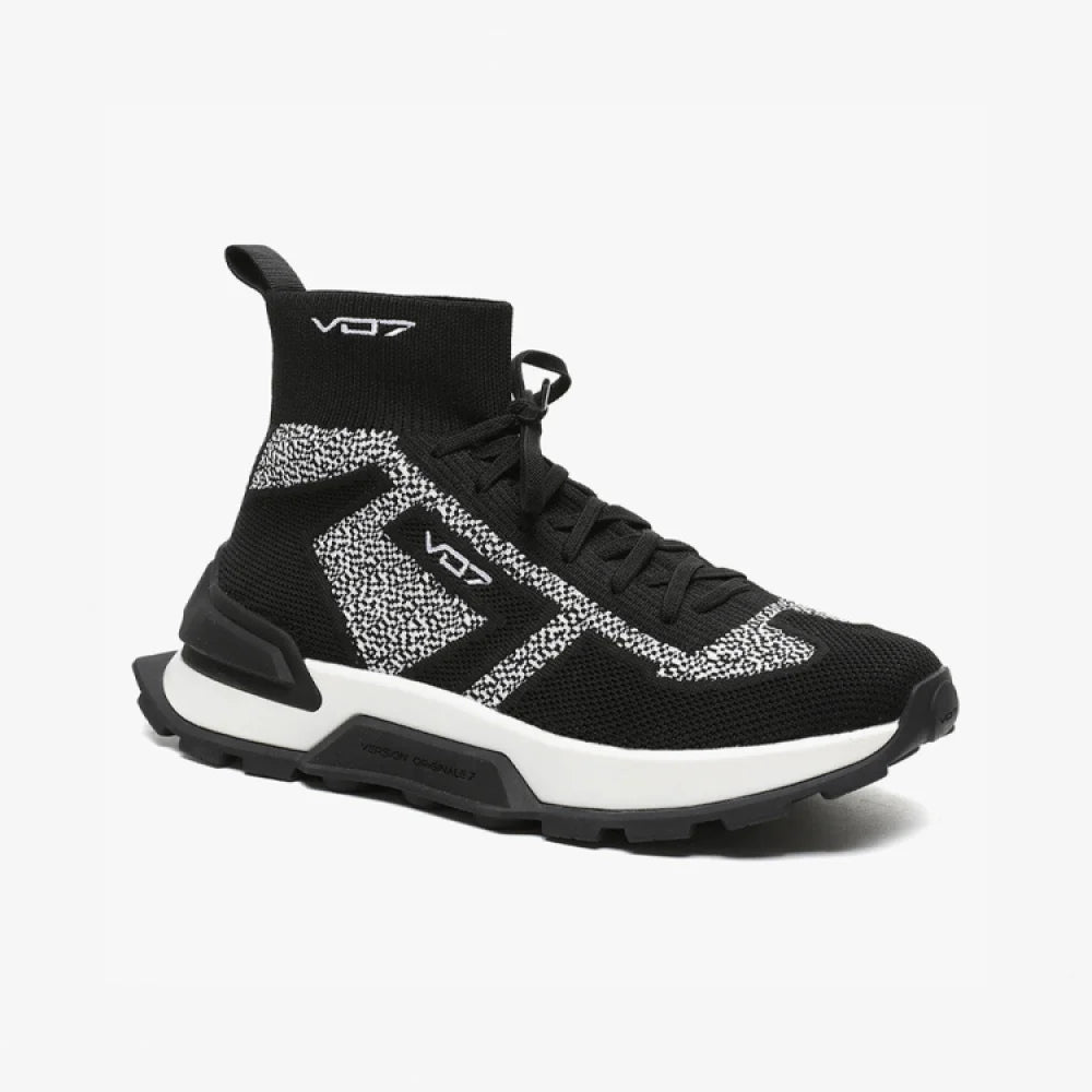 VO7 Street Canto sneaker montante noir blanc knit