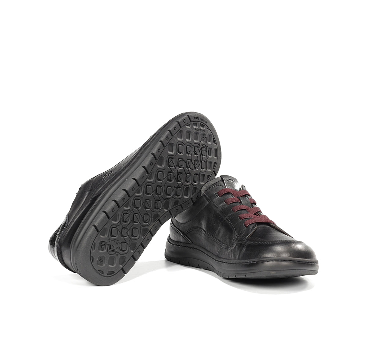 Fluchos Jungle F2552 baskets femme noir cuir souple
