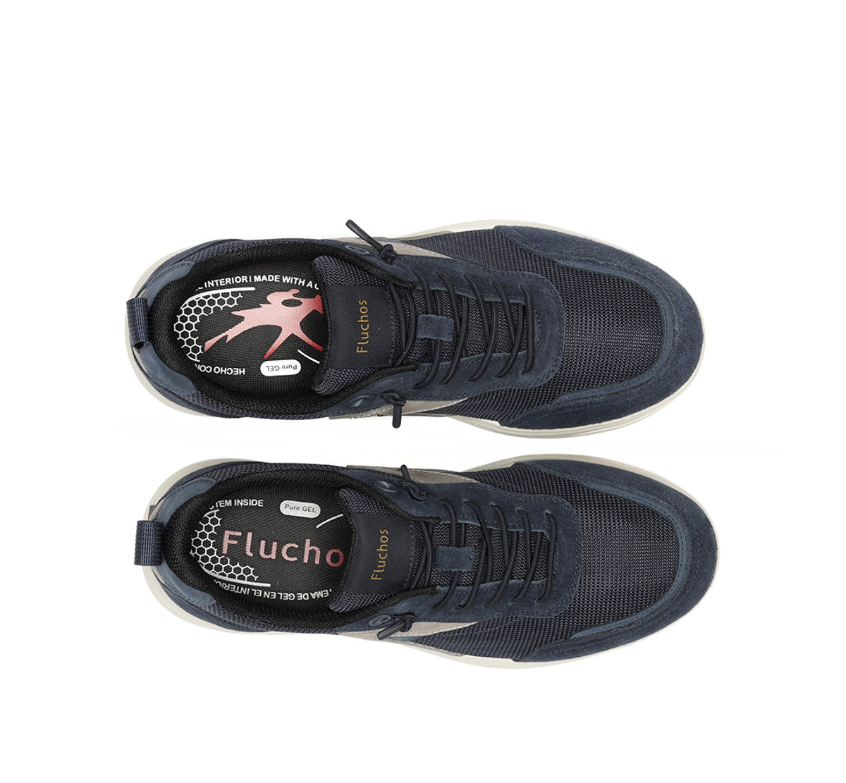 Fluchos Trento F2442 basket bleue homme cuir