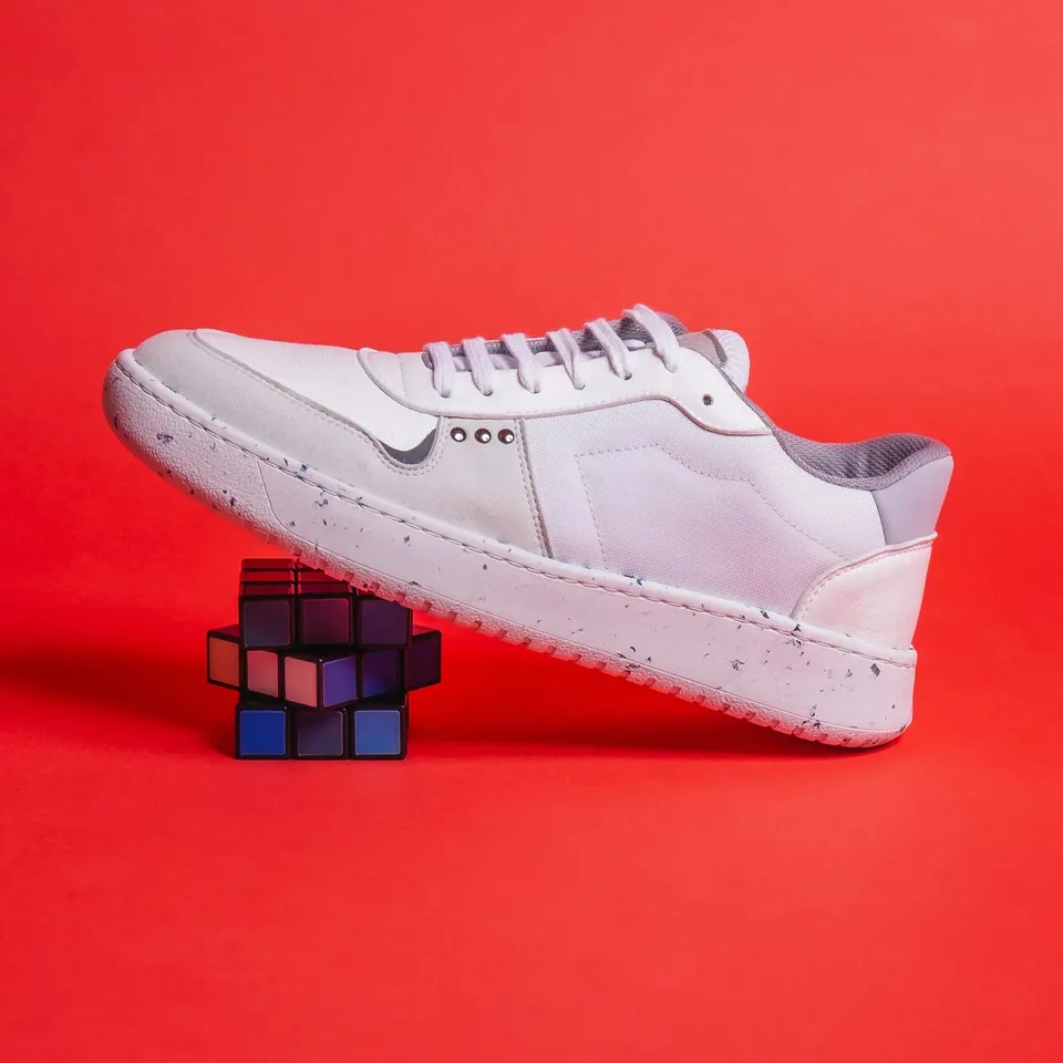 Me.Land Evan baskets vegan blanc nylon recyclé