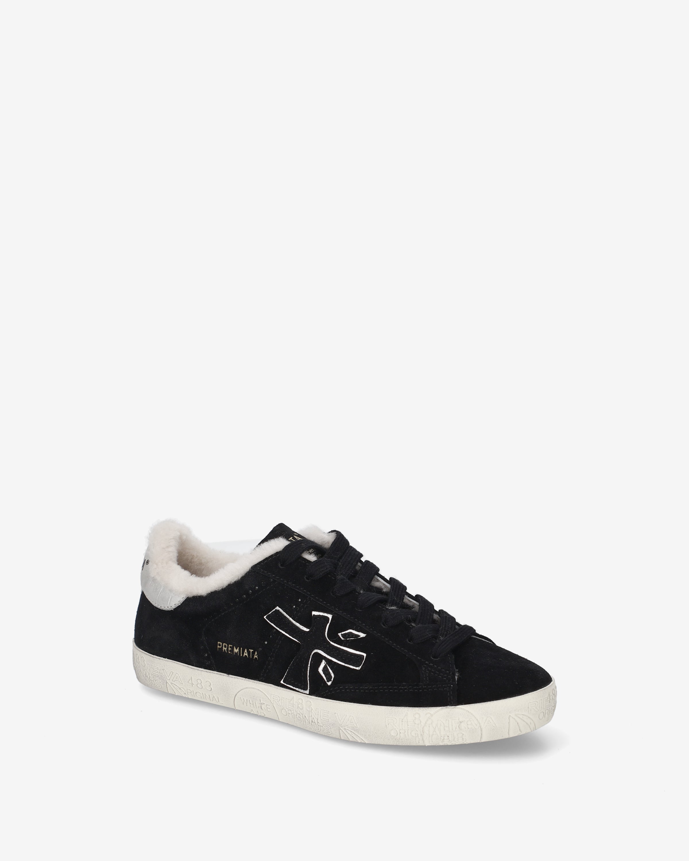 Premiata Stevend 8487m baskets daim femme noir