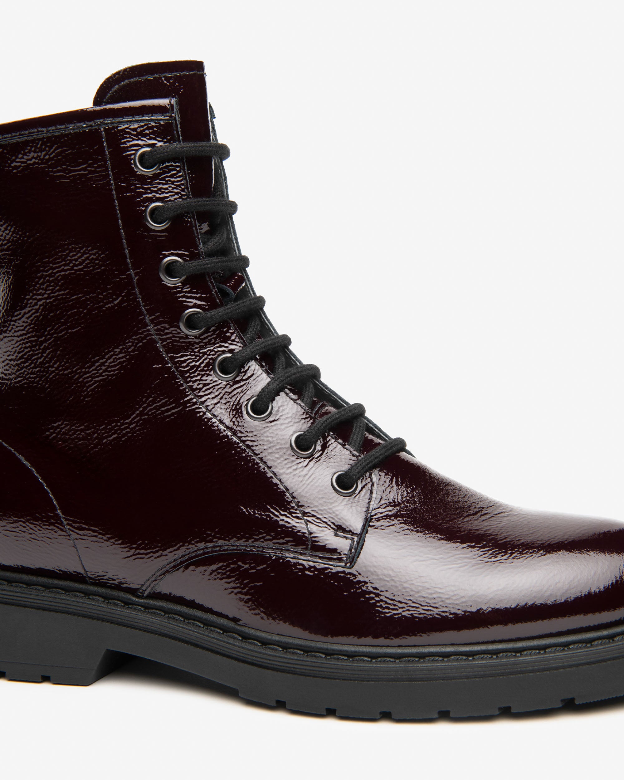Nero Giardini Combat Boots rangers vernies femme 38