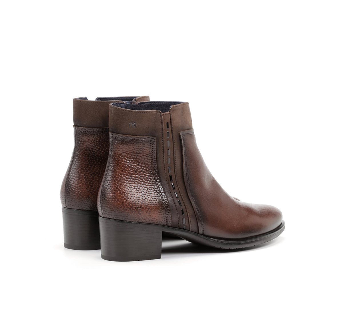 Dorking by Fluchos Alegria D8271 Bottines Marron Femme Zip