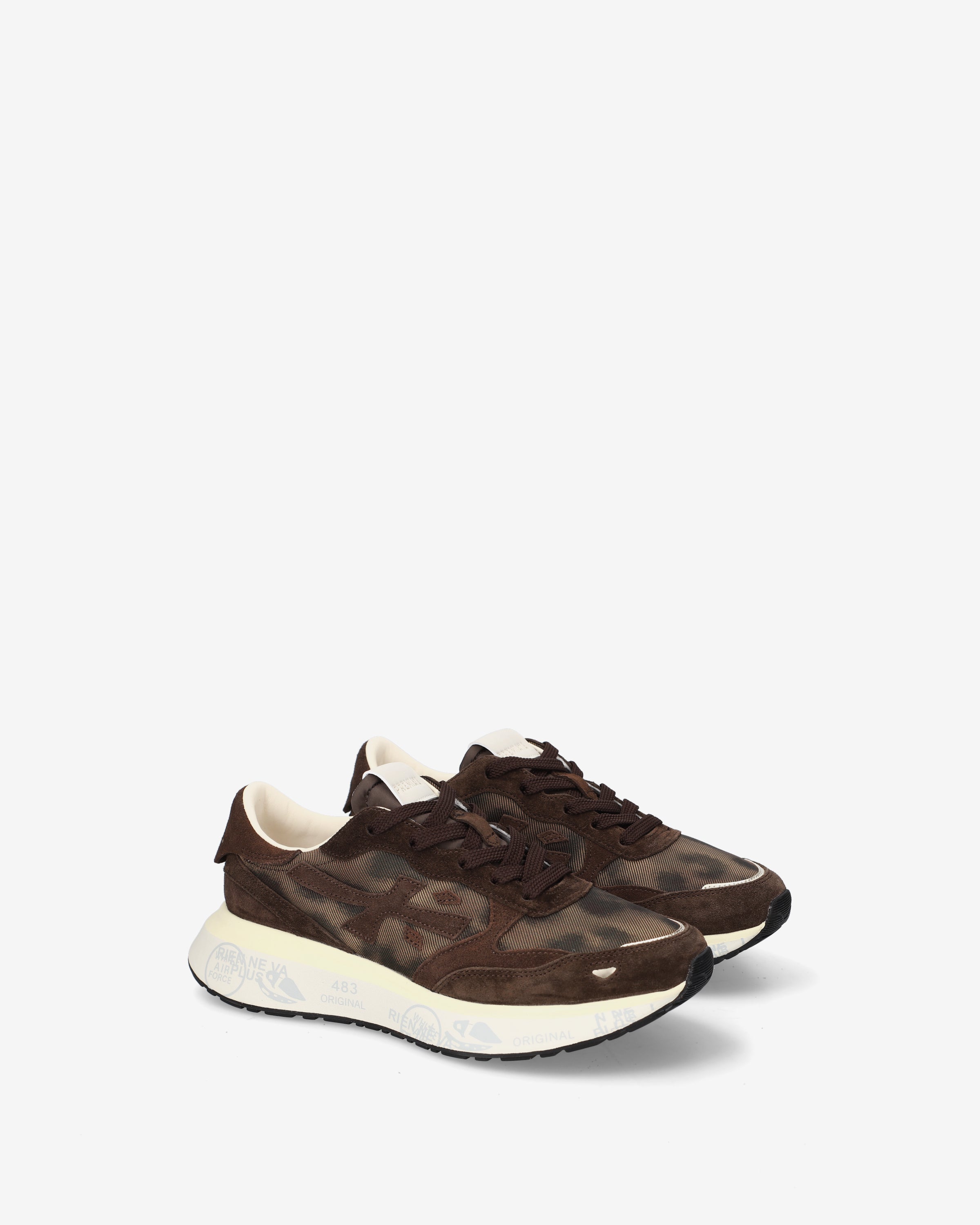 Premiata Lauryn 8548 sneakers femme marron imprimé animal