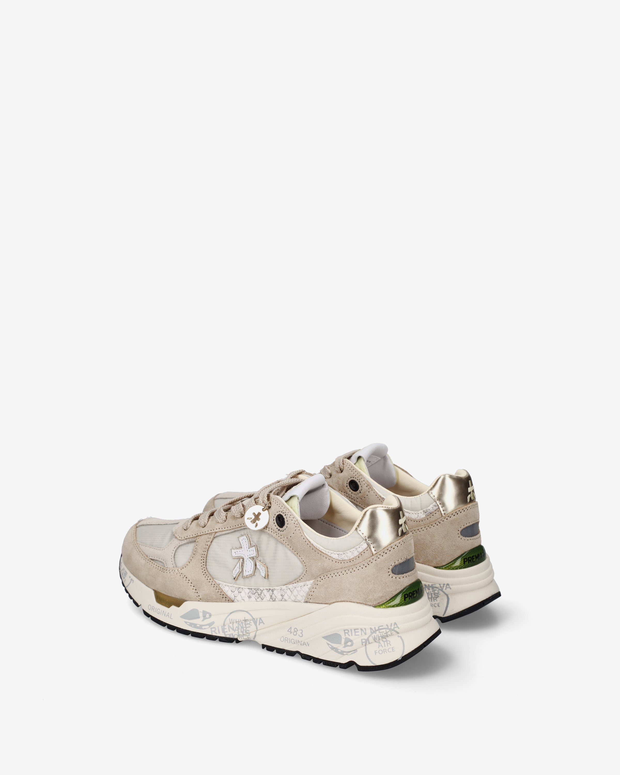 Premiata Mased 8116 sneakers beige dore femme