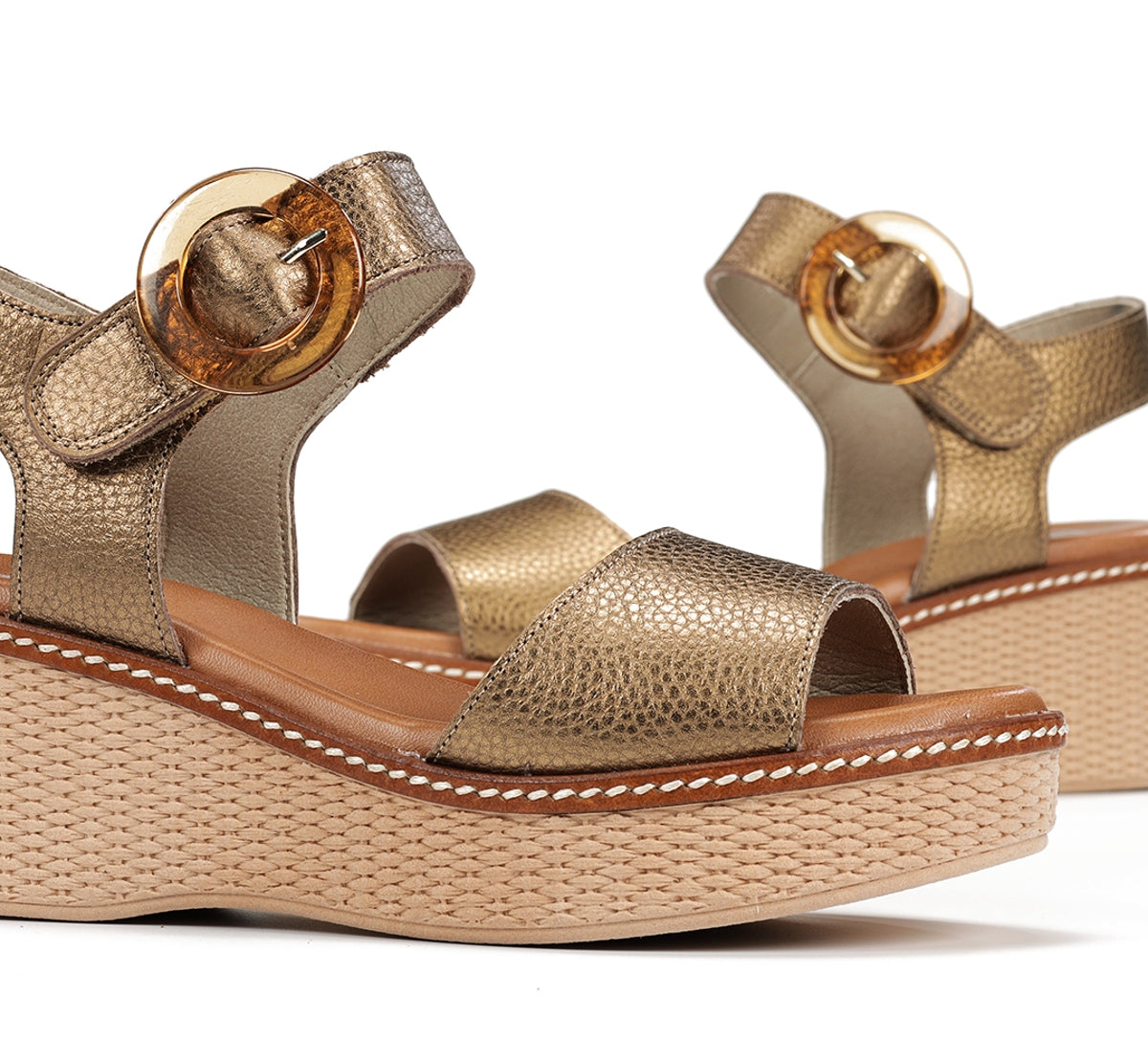 Dorking Nido D9450 sandales femme marron plateforme