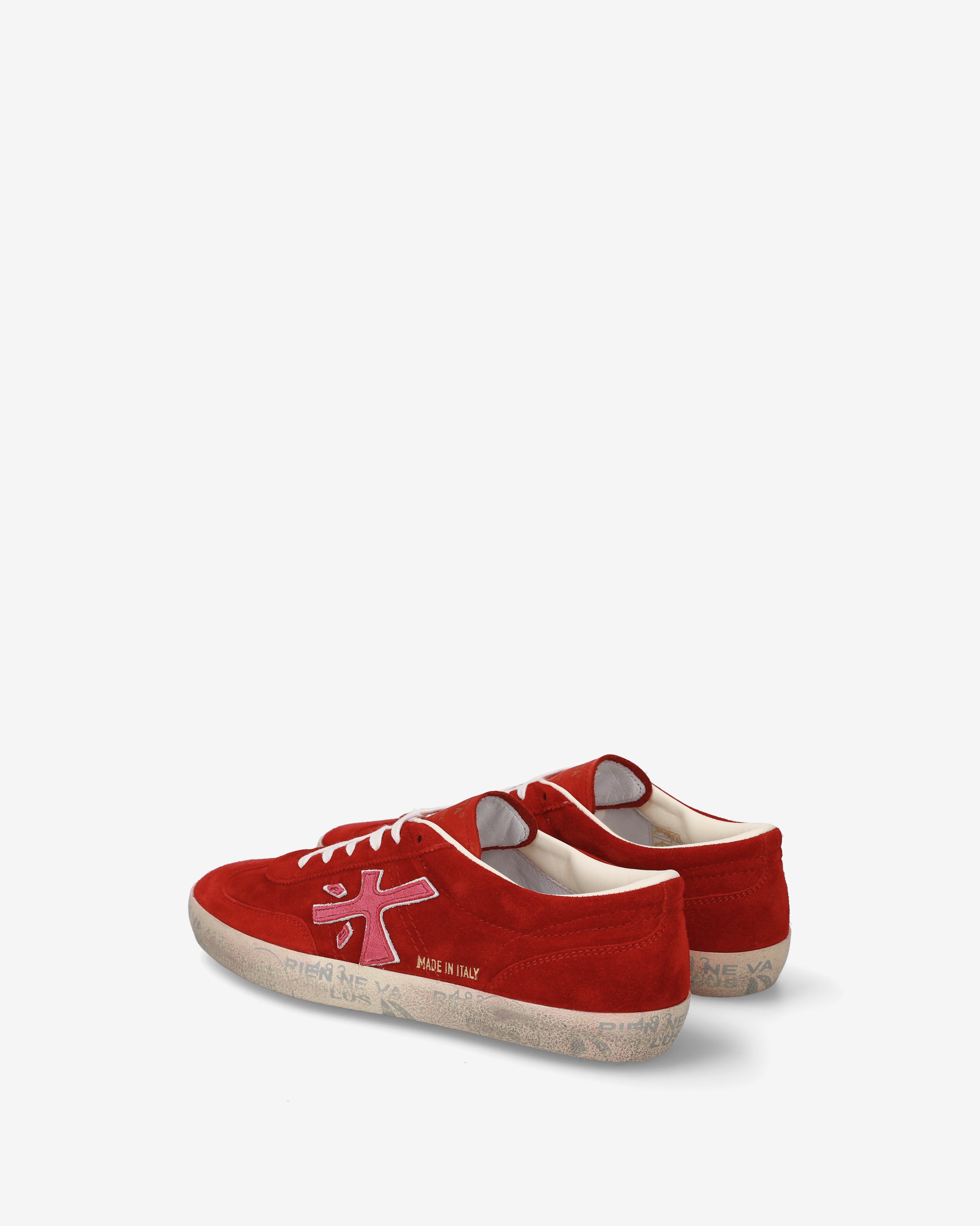 Premiata Davidd 8102 sneakers daim rouge femme