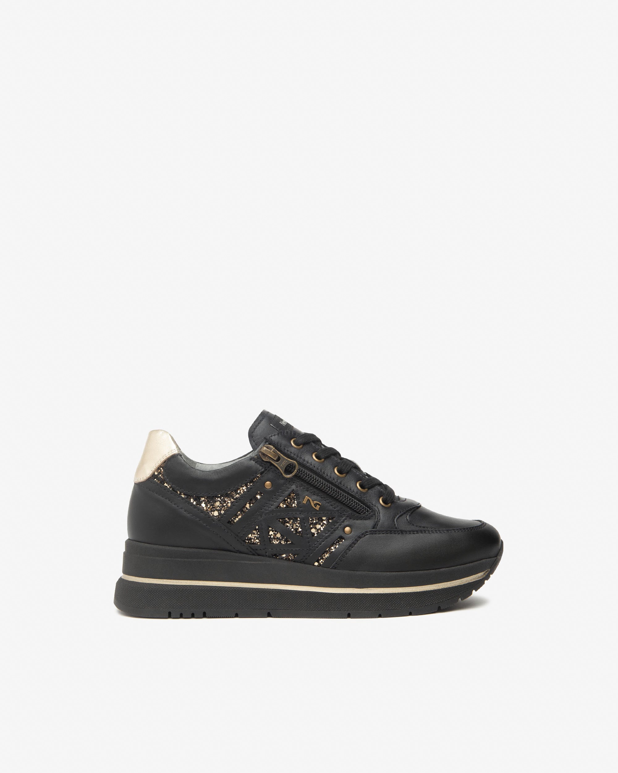 Nero Giardini Sneakers baskets cuir tissu femme