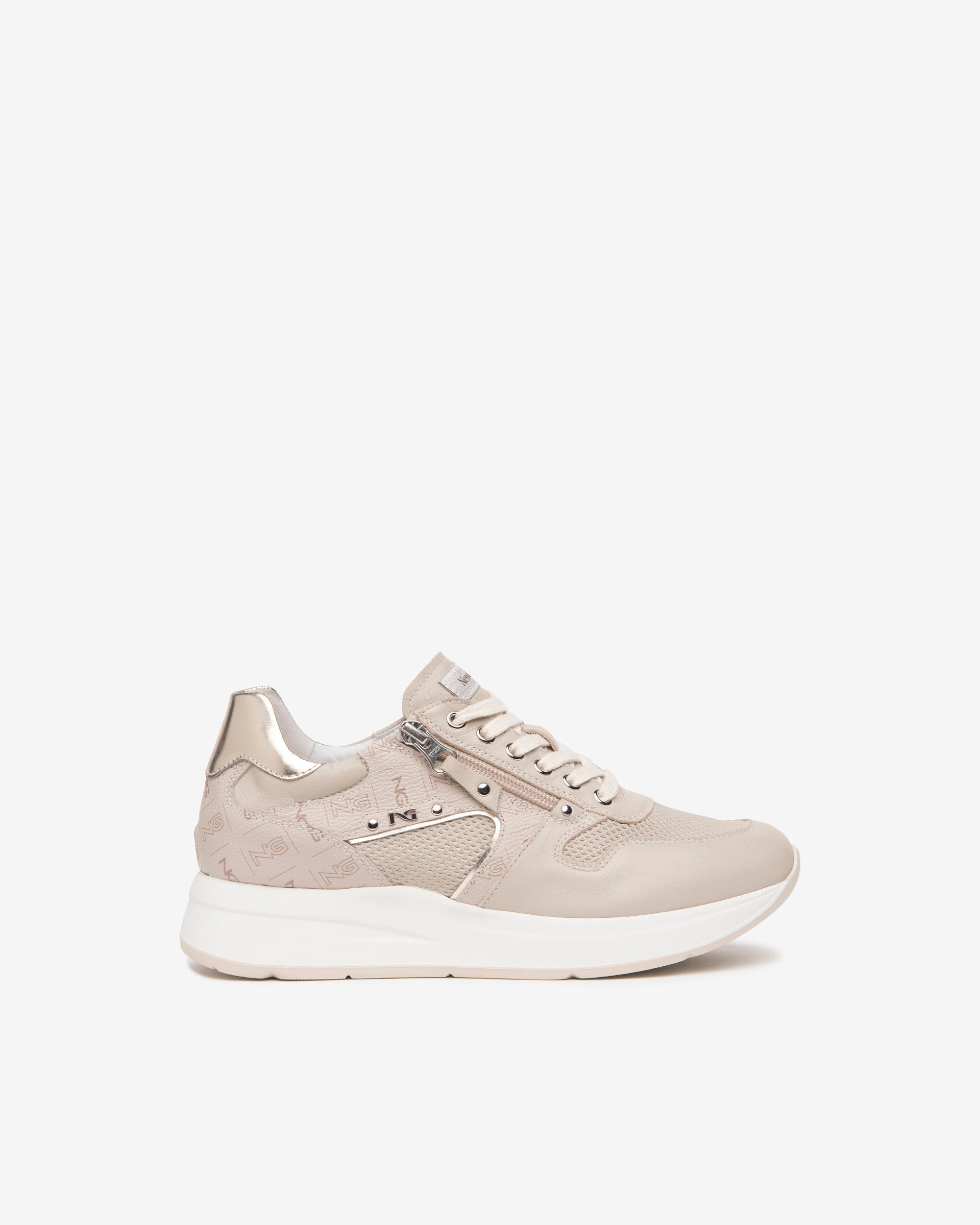 Nero Giardini Sneakers Baskets Femme Cuir Monogramme