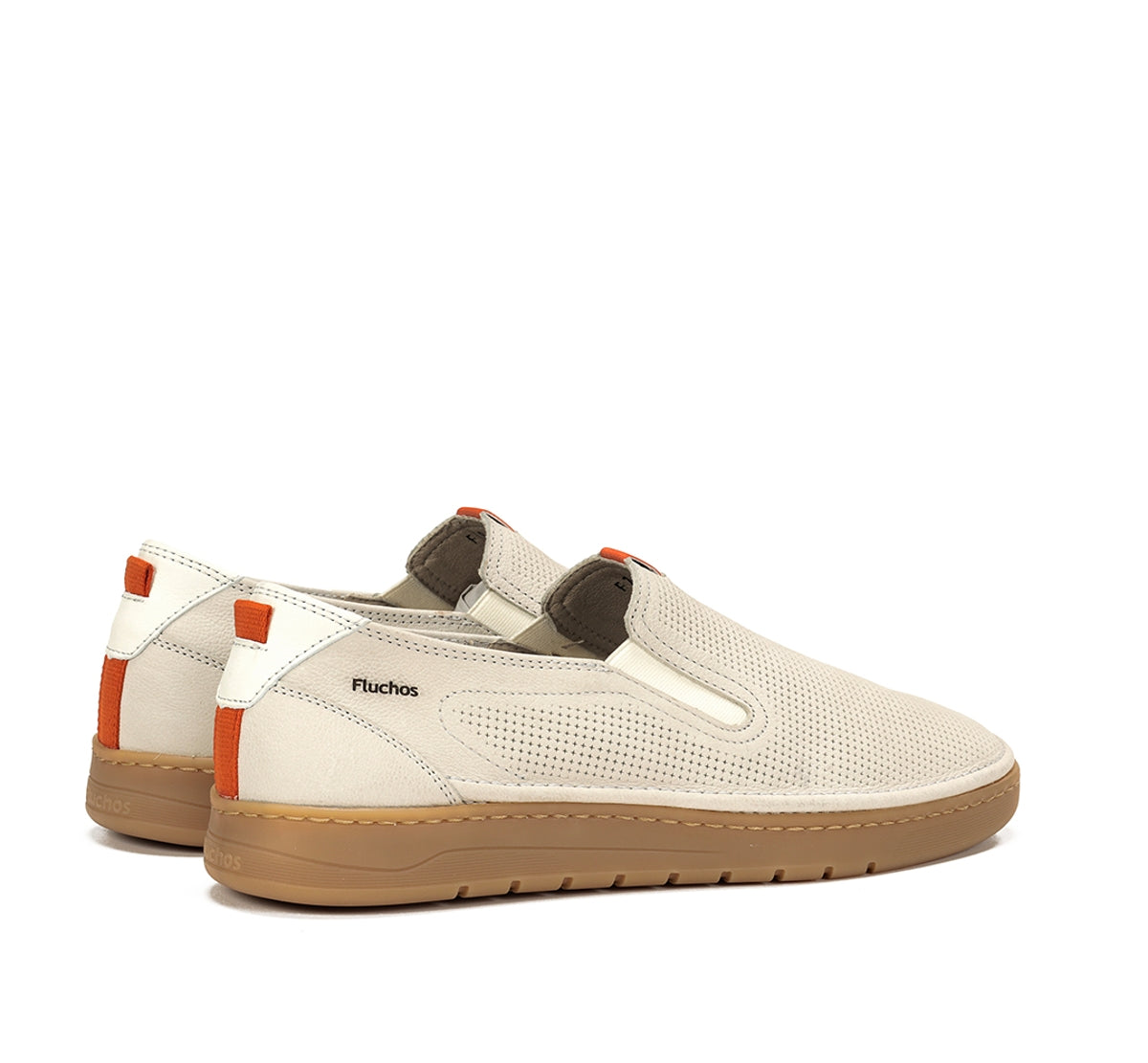 Fluchos Leo F1946 slip on homme taupe cuir souple