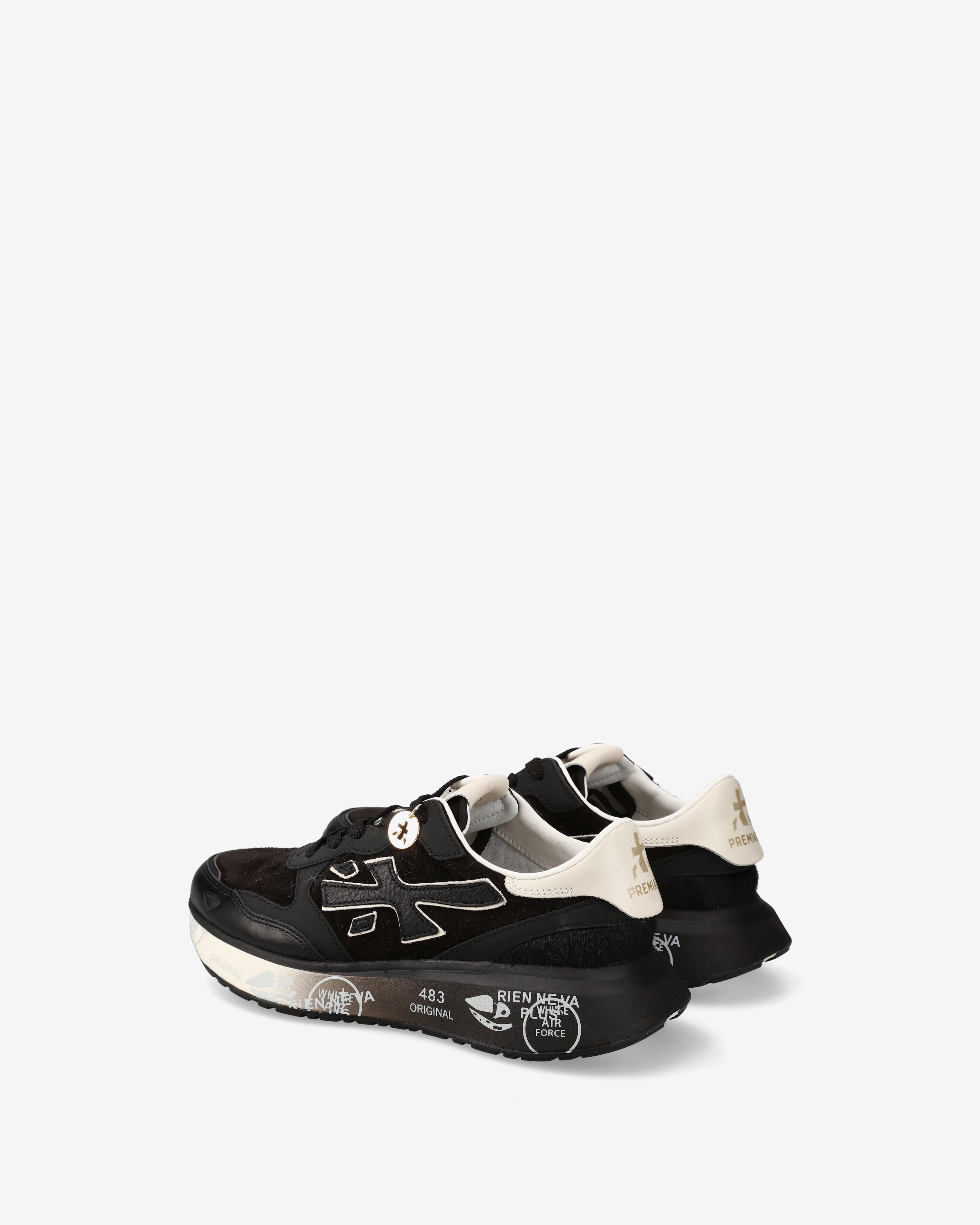 Premiata Lauryn 7803 baskets noir poney femme