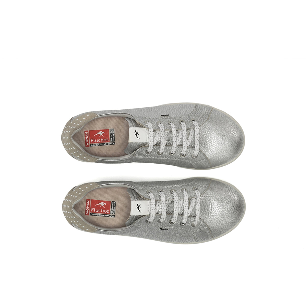 Fluchos Party F2439 Baskets Argent Femme Confort
