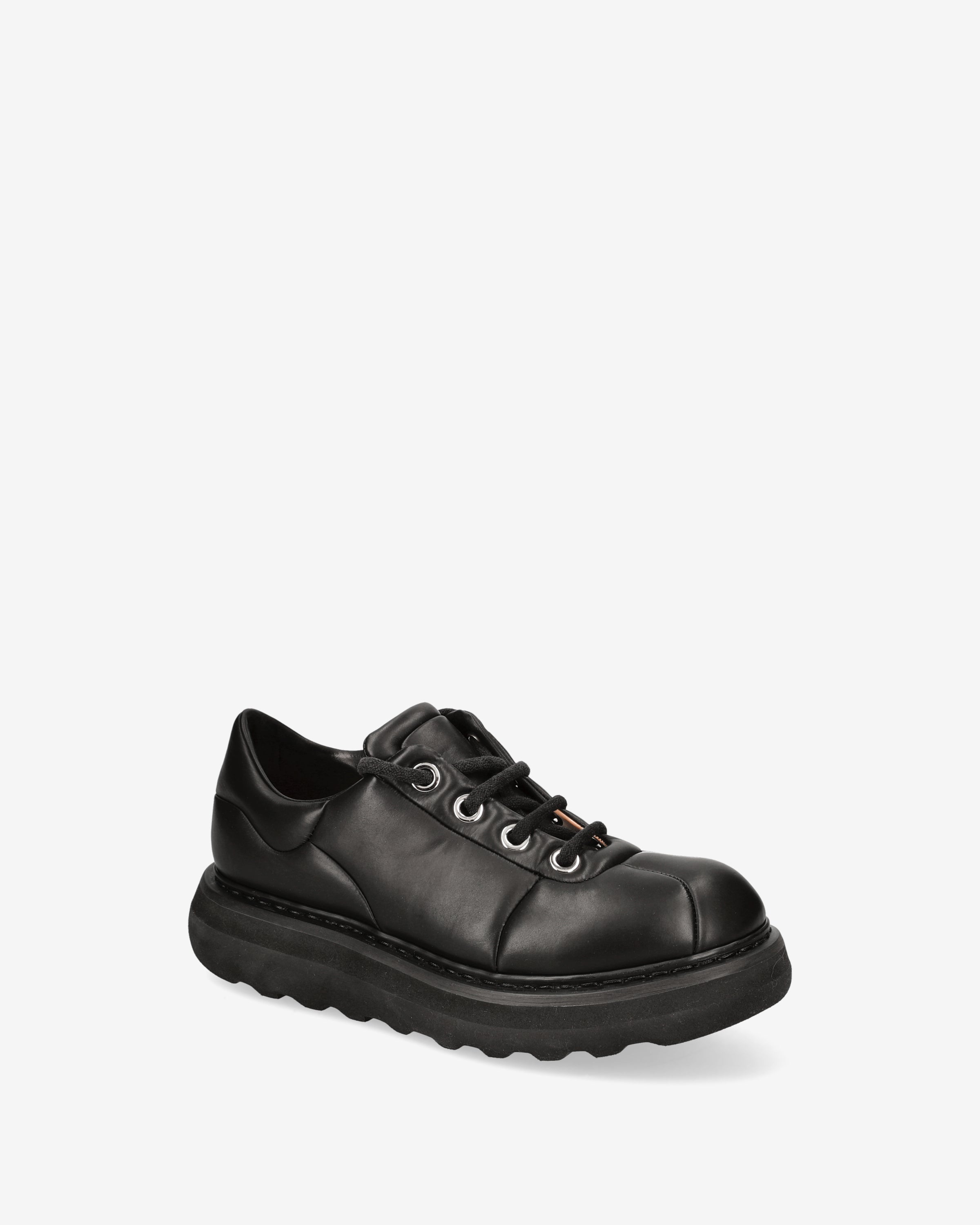 Premiata Sneakers Derby Cuir Noir Vibram Homme