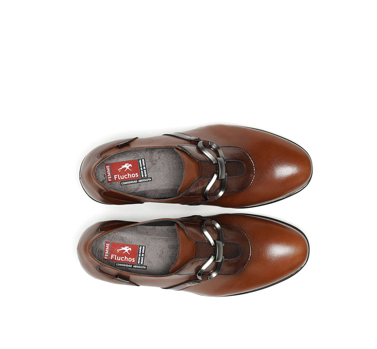 Fluchos Nydia F1806 chaussure marron femme cuir