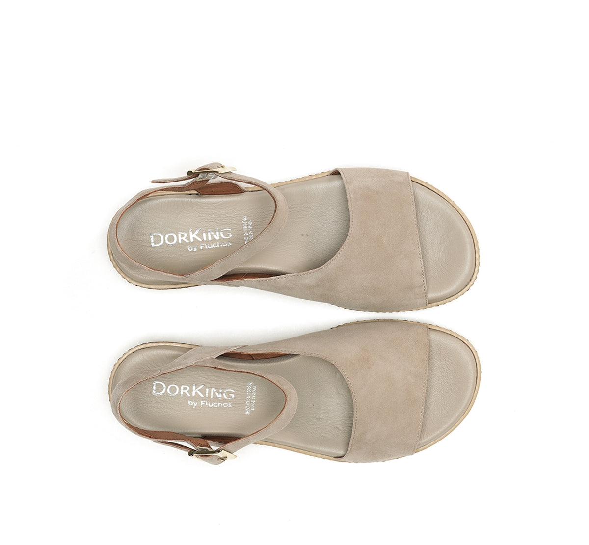 Dorking by Fluchos Espe D8771 Sandale Femme Taupe