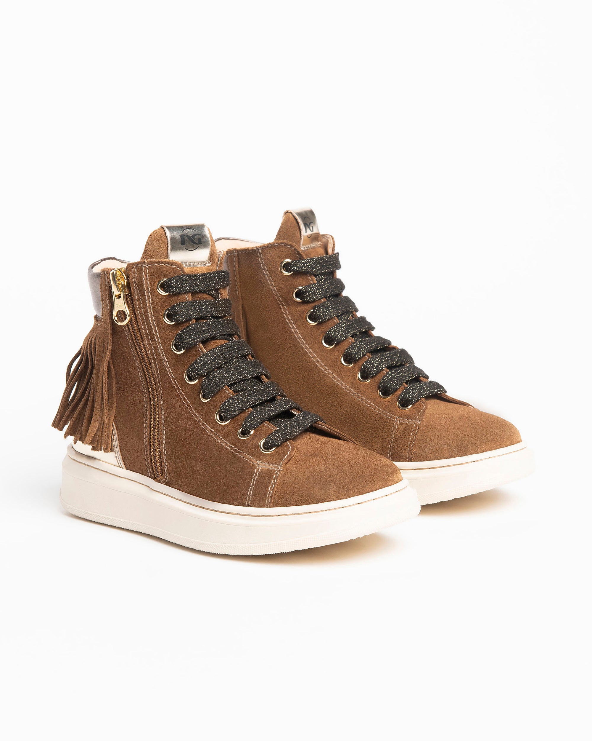 Nero Giardini Sneakers Baskets Fille Cuir Paillettes