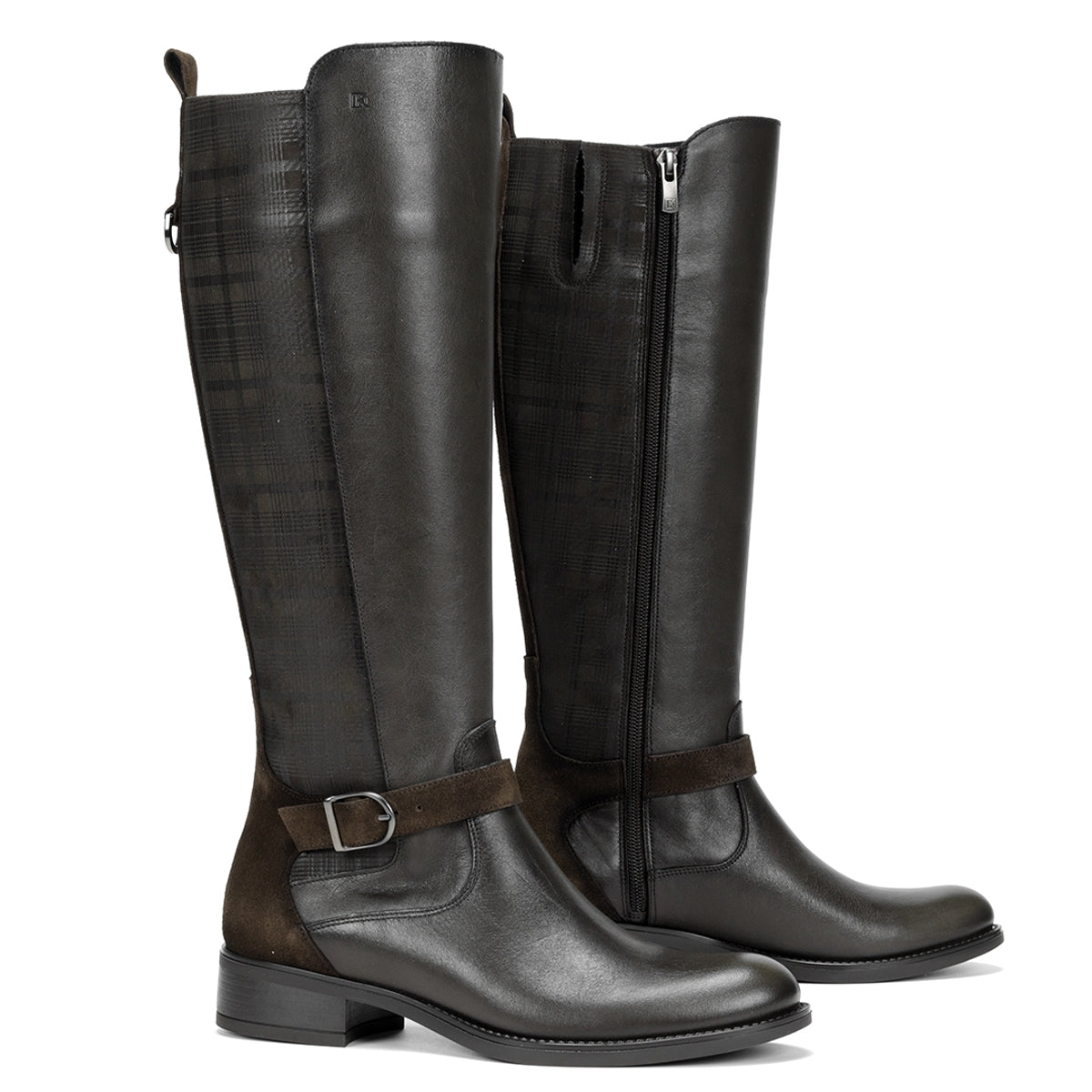 Dorking by Fluchos Chad D9119 botte verte femme talon bas