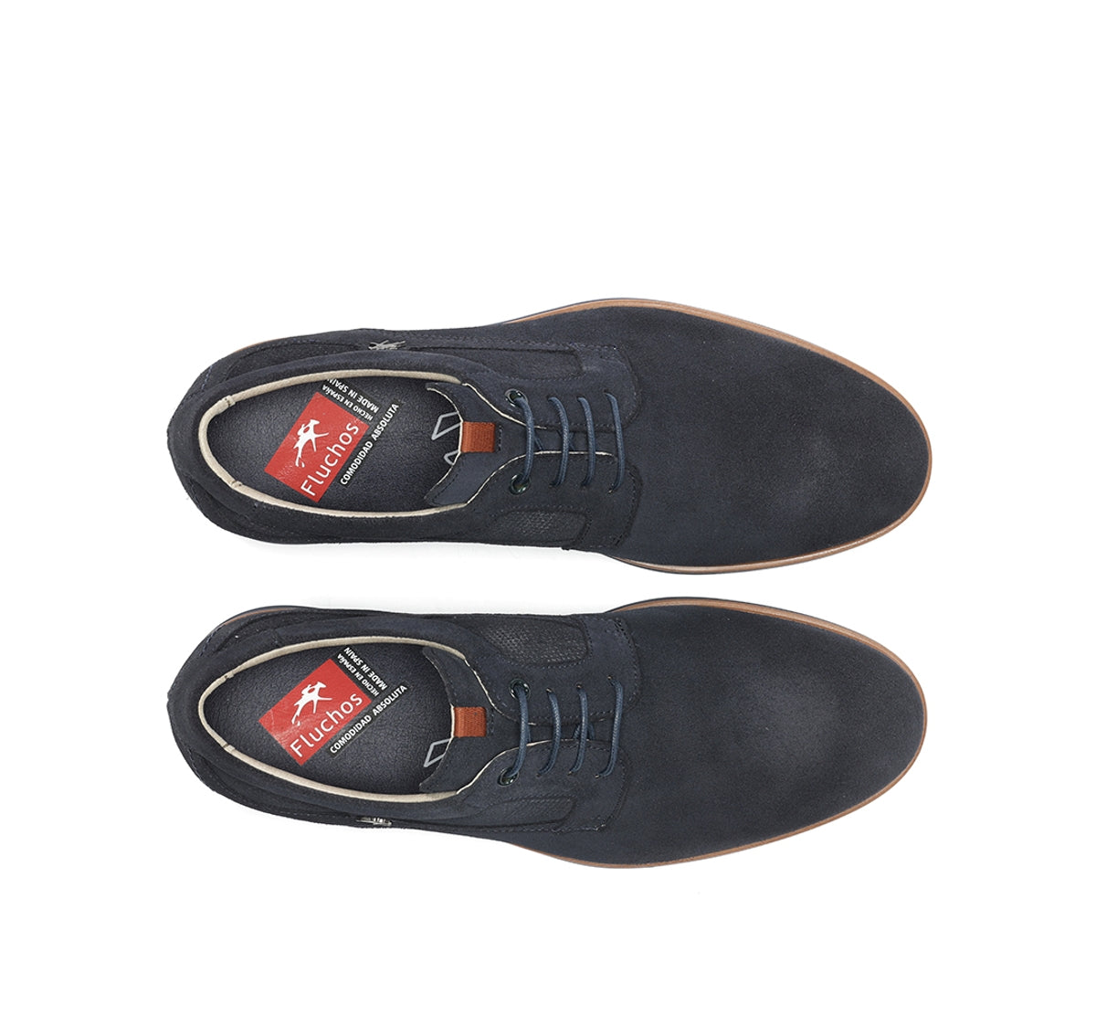 Fluchos Tristan F1744 chaussures homme bleues cuir