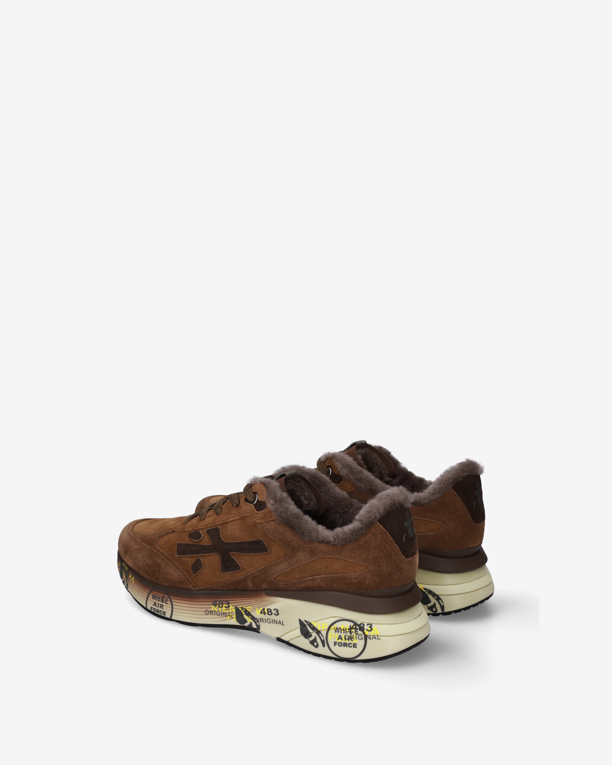 Premiata Moerun 8539m sneakers homme marron daim