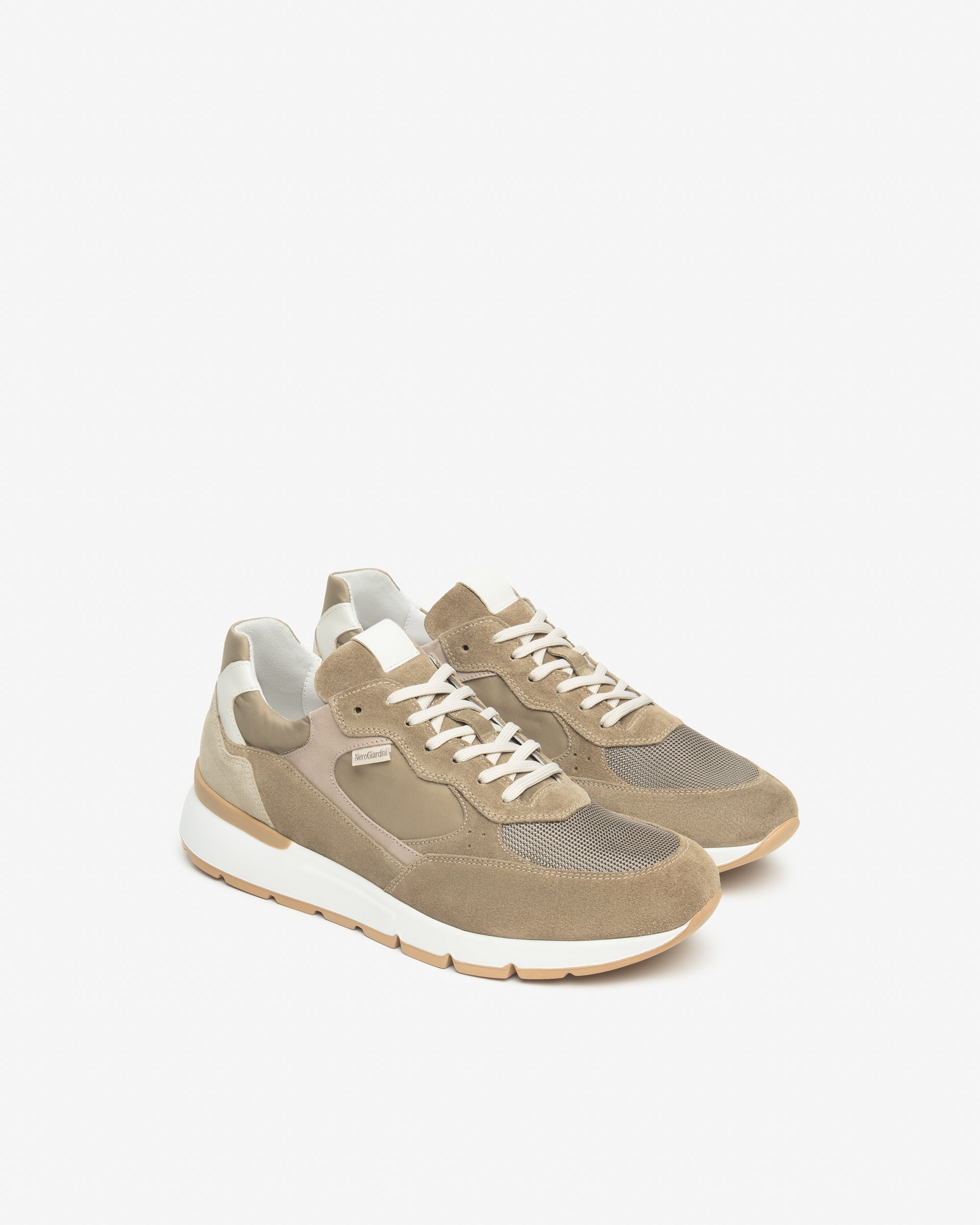 Nero Giardini Sneakers baskets cuir toile homme