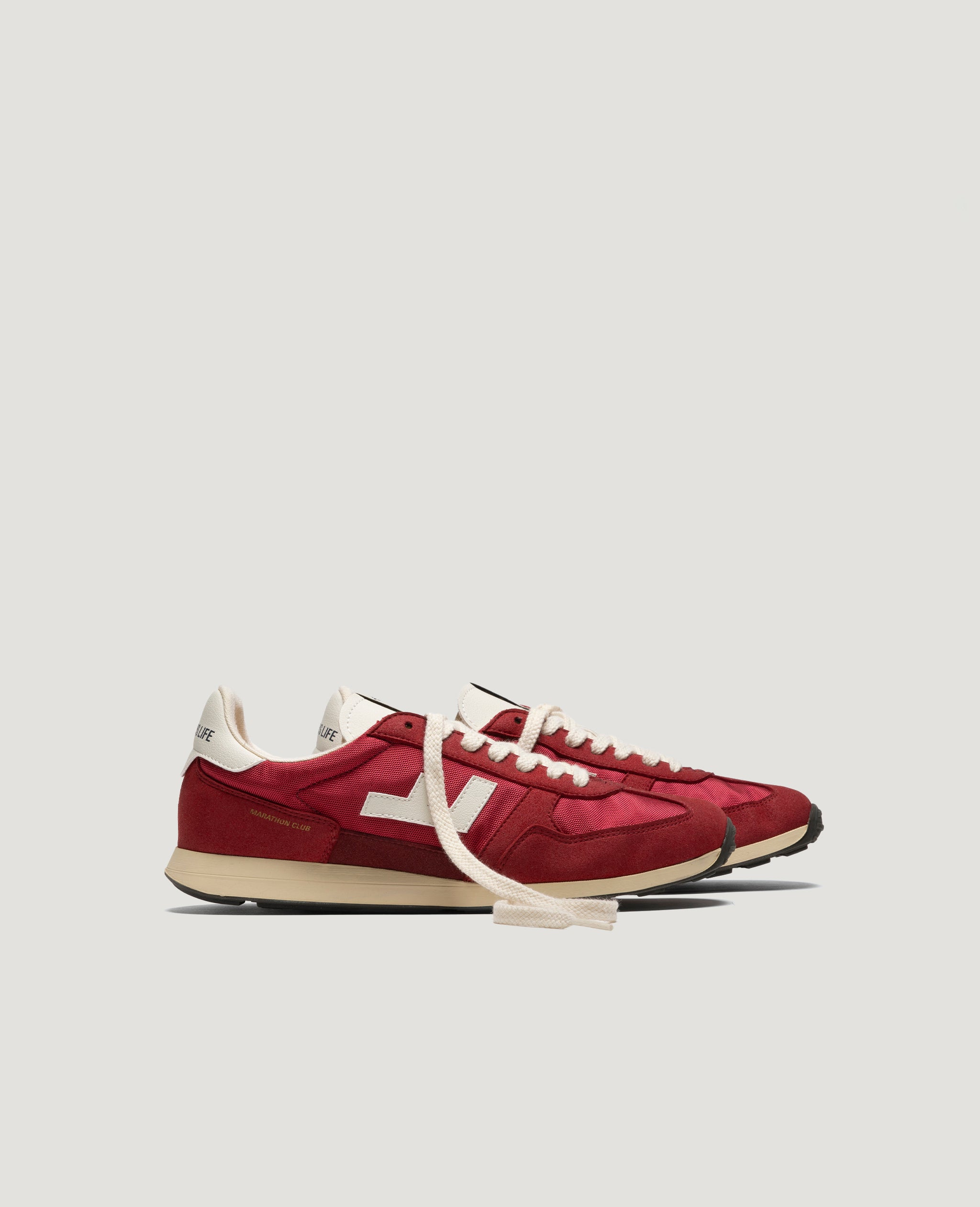 Flamingos Life Marathon Club Scarlet sneakers vegan rouge