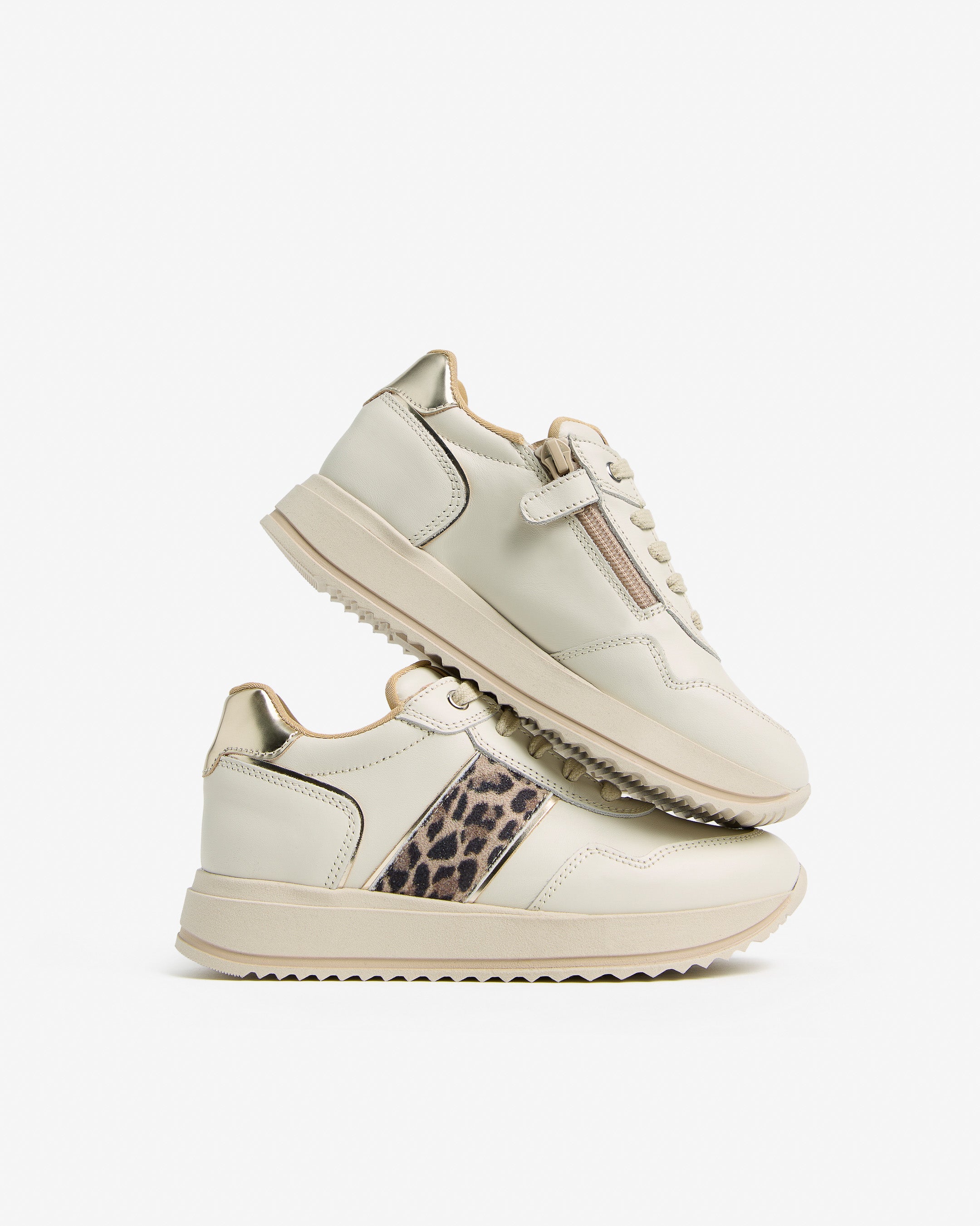 Nero Giardini Sneakers baskets cuir ado fille tissu