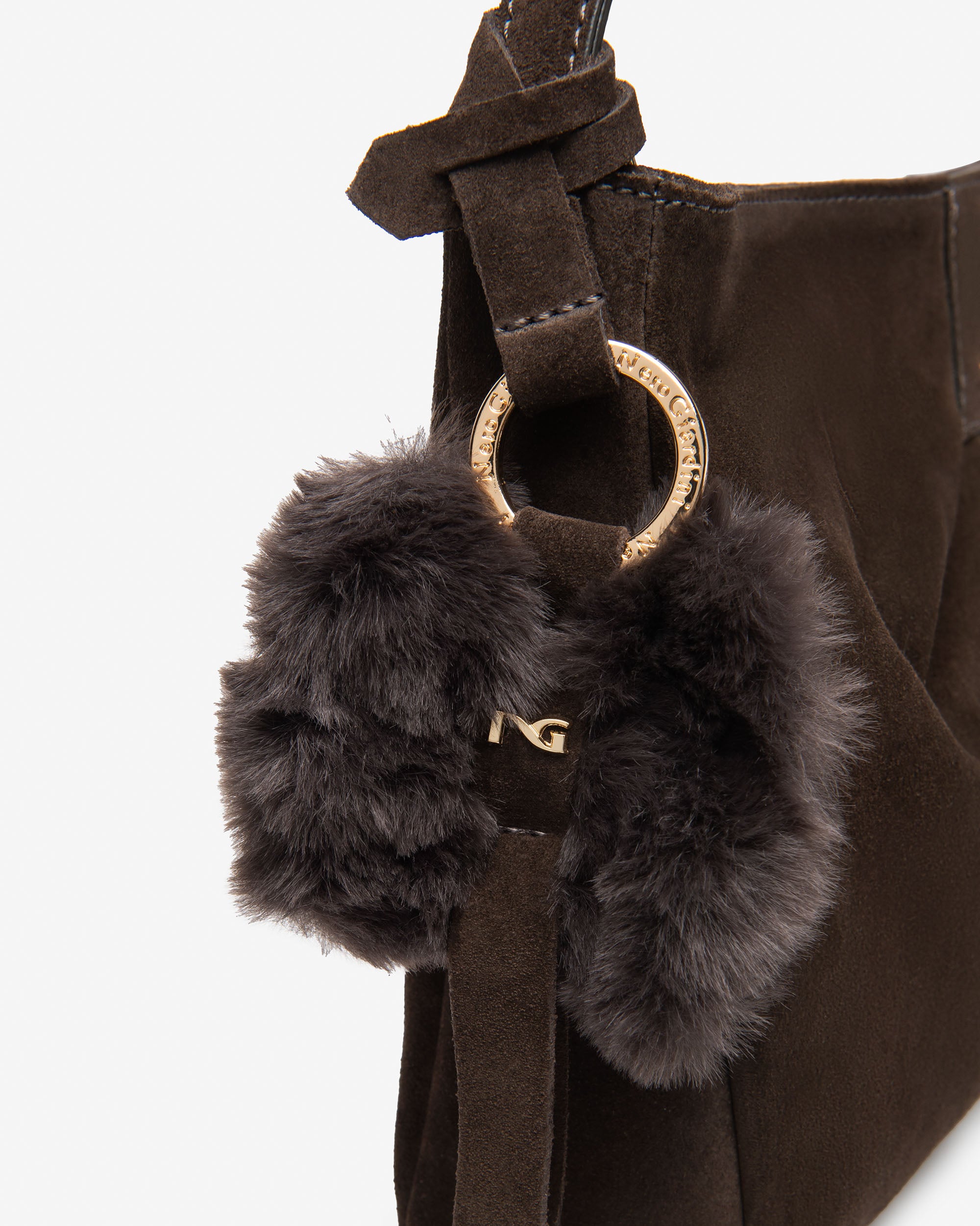 Nero Giardini Bags sac bandoulière cuir daim PZ doré