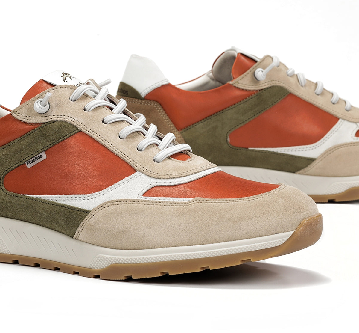 Fluchos Louis F2192 baskets orange homme cuir