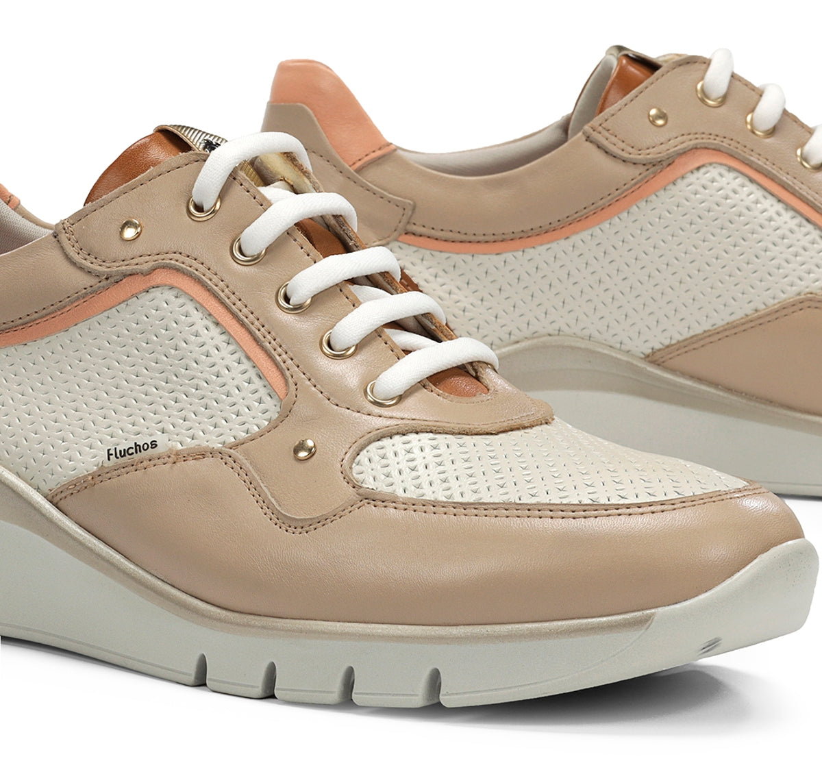 Fluchos Union F2177 basket femme taupe souple