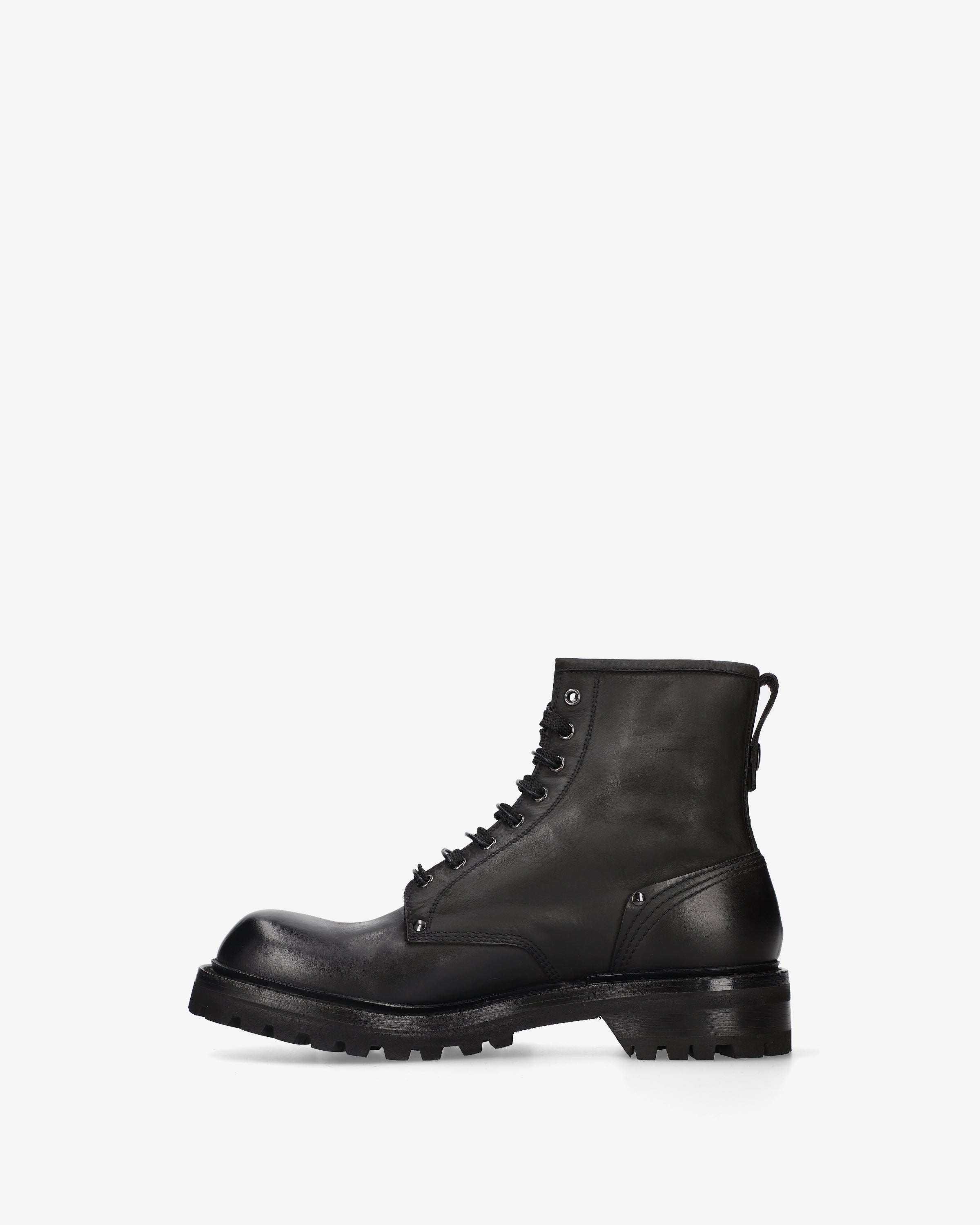 Premiata Brusk bottines cuir noir lacets