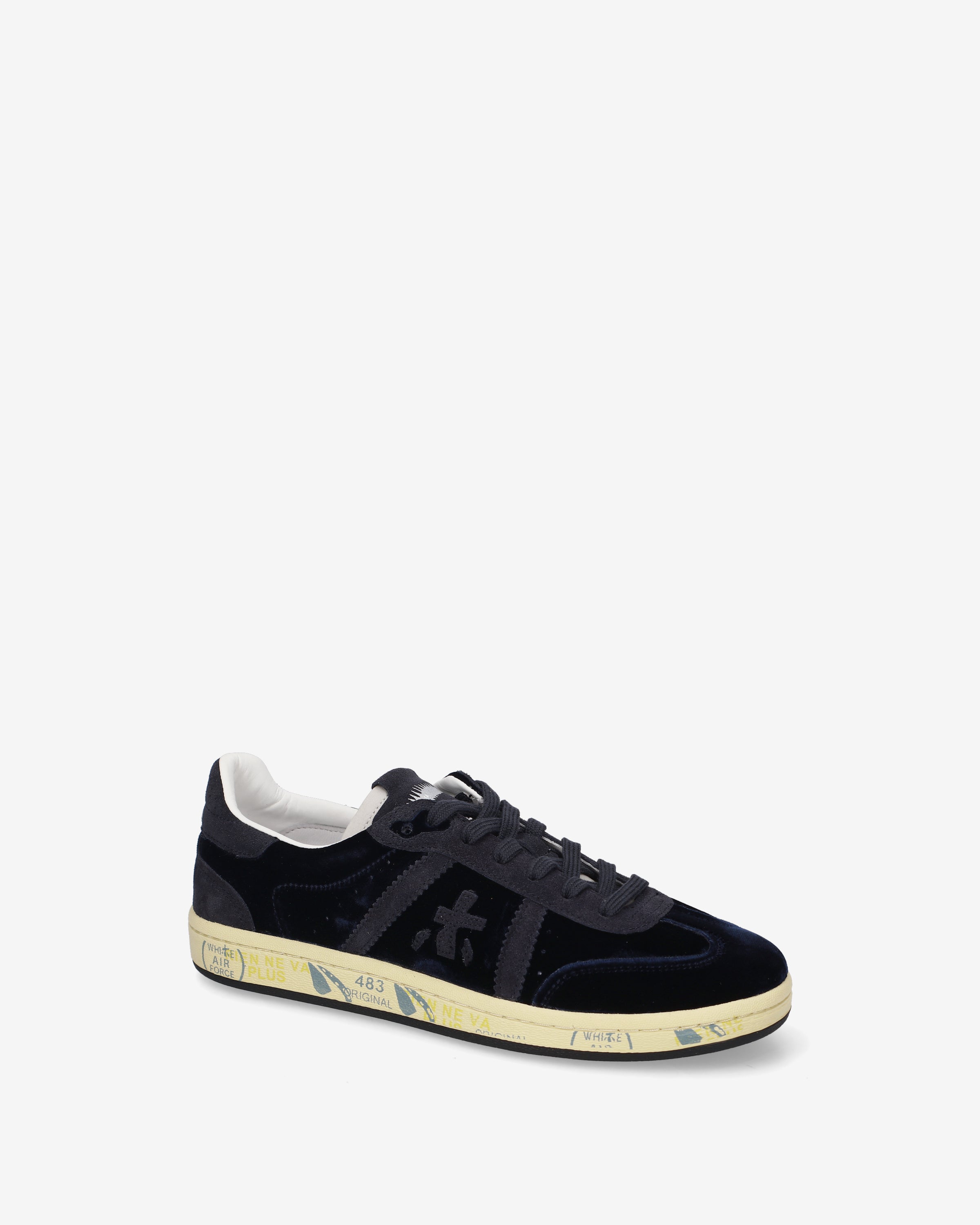 Premiata Bonnied 8705 baskets bleu marine velours