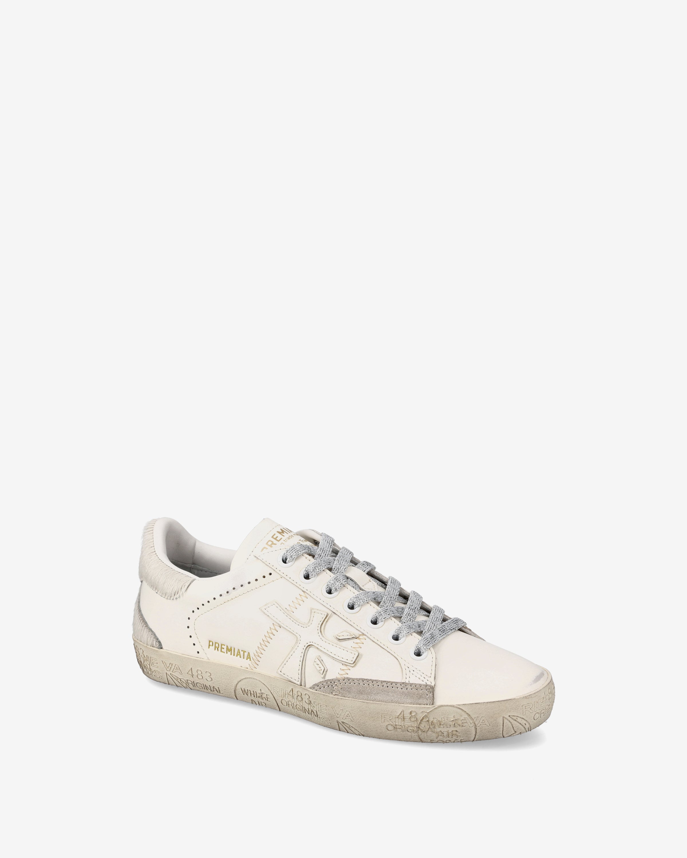 Premiata Stevend 7608 sneakers crème doré femme