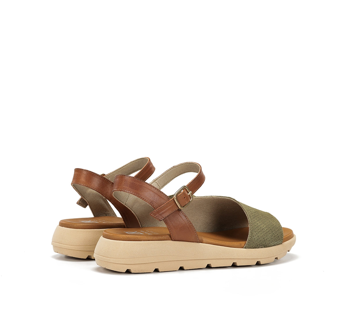 Dorking Gandia D9464 sandale verte femme boucle