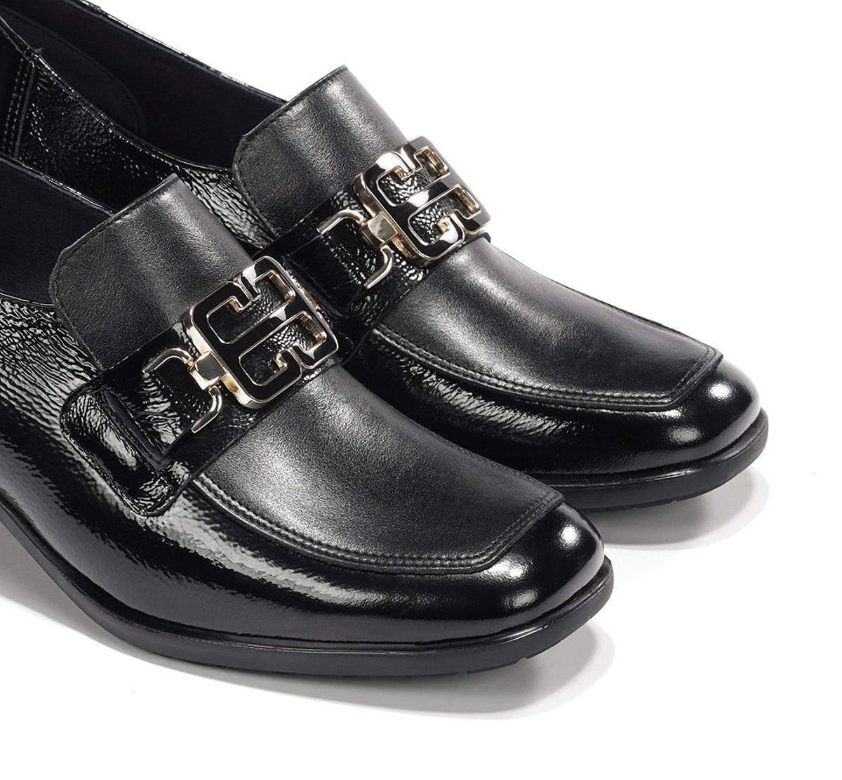 Dorking by Fluchos Ikia D9774 mocassin noir femme cuir