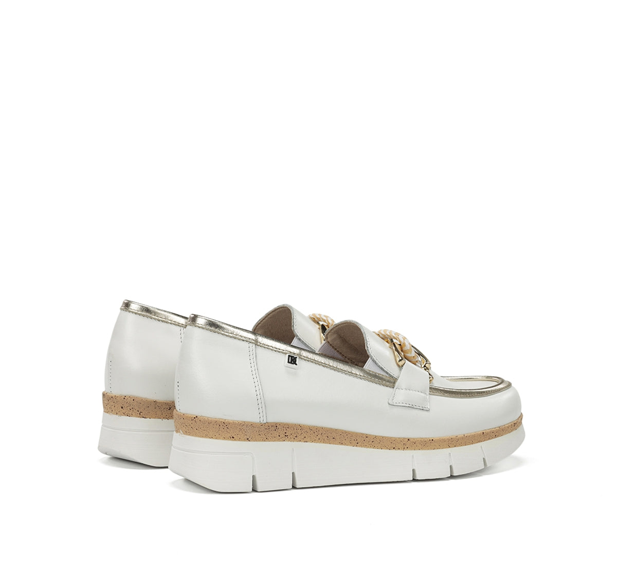 Dorking India D9691 mocassin blanc femme sport