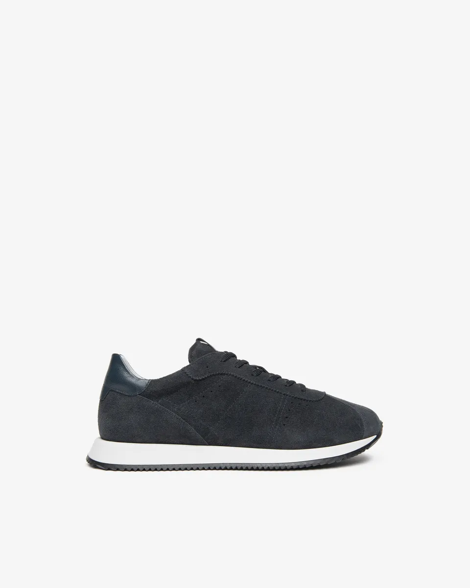 Nero Giardini Sneakers baskets cuir daim homme lacets