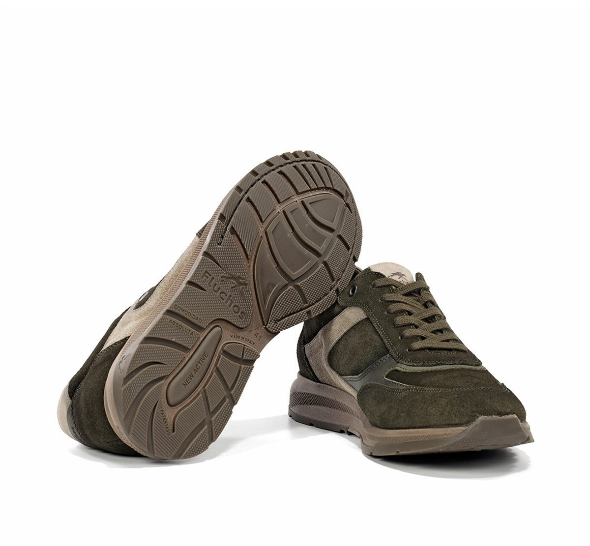 Fluchos Karter F2531 sneaker verte homme confort